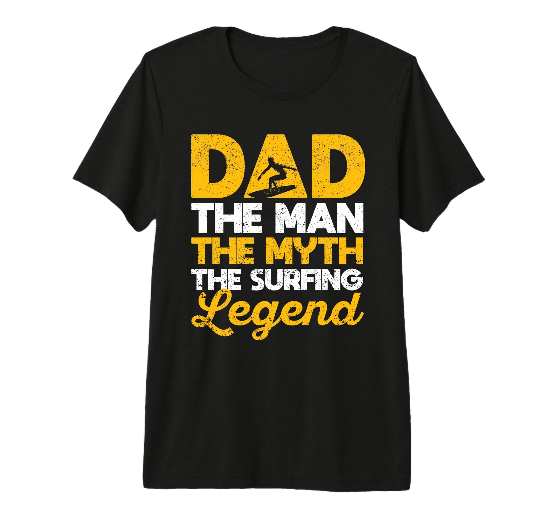 Dad Myth Surfing Legend Fathers Day T-Shirt - Custom Art Print for Adults - T-Shirt, Sweatshirt, Hoodie