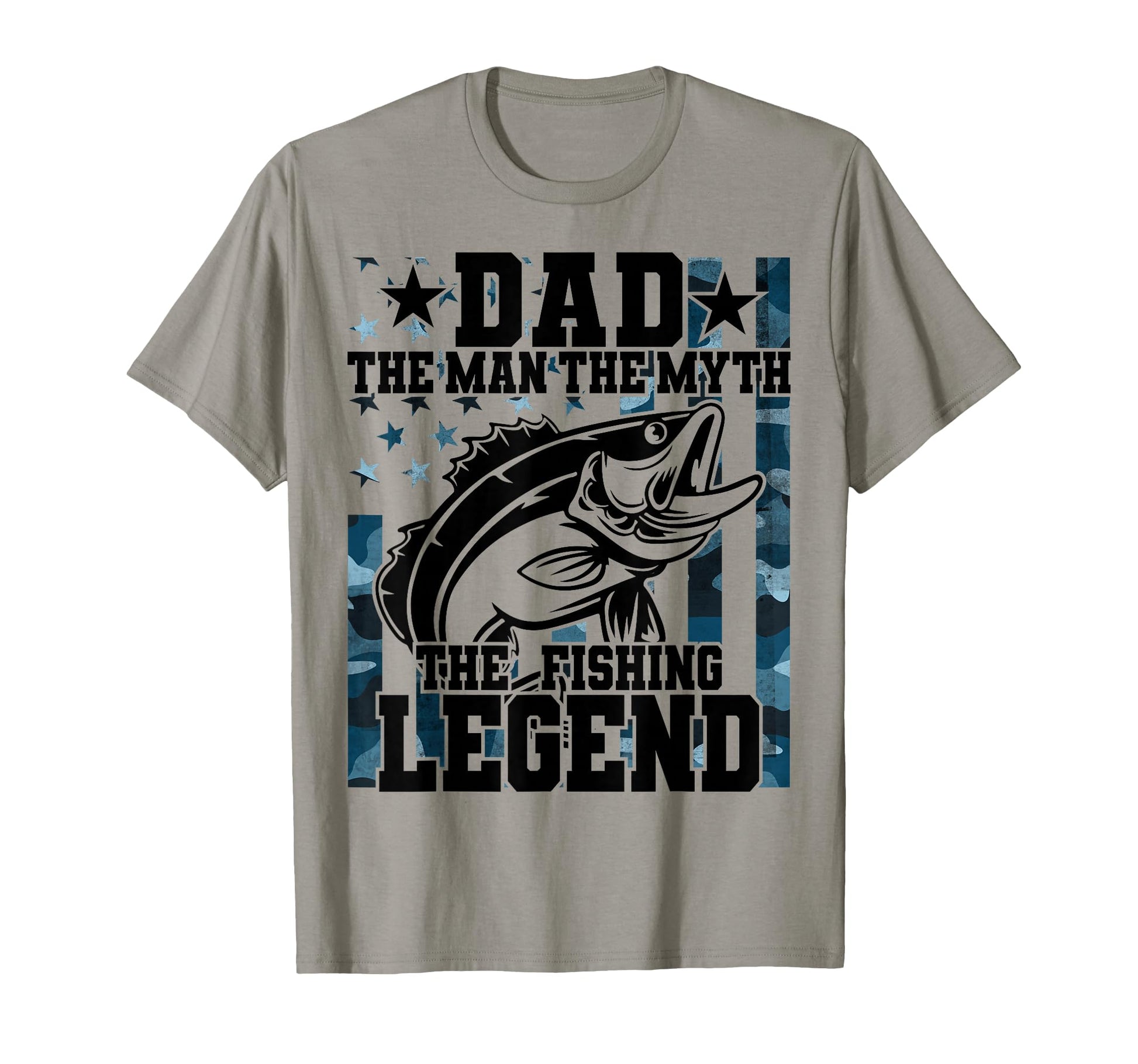 Fishing Dad Fathers Day Myth Fishing T-Shirt - Custom Art Print Men Women - T-Shirt, Sweatshirt, Hoodie