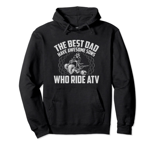 Best Quad Dad Atv Offroad Lover 4X4 Hoodie - Aesthetic Graphic Unisex - T-Shirt, Sweatshirt, Hoodie