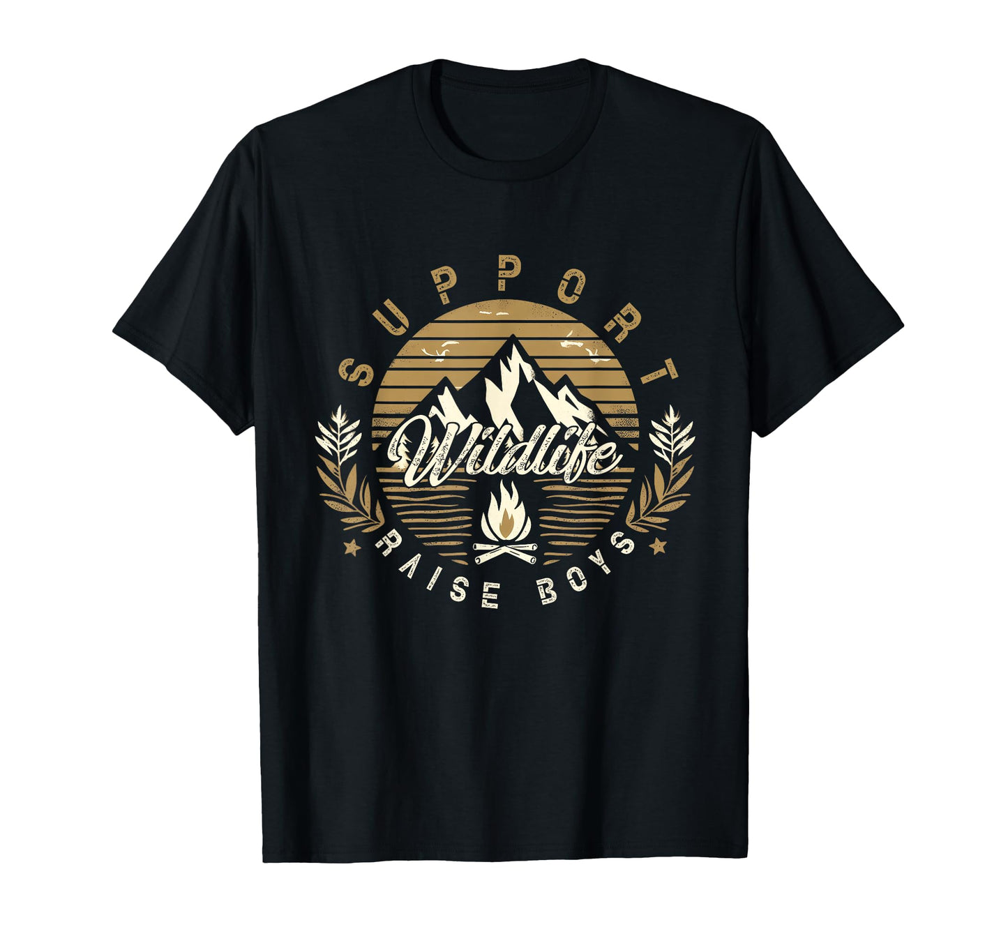 Support Wildlife Raise Parent Mom Dad T-Shirt - Custom Art Print Men Women - T-Shirt, Sweatshirt, Hoodie