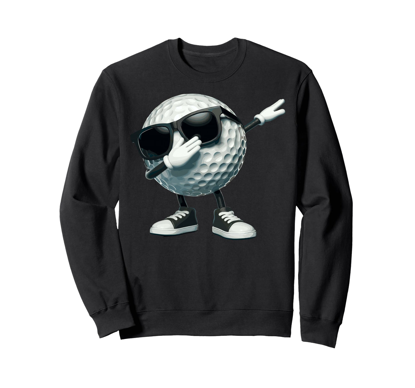 Funny Dabbing Dab Golf Ball Player Sweatshirt - Aesthetic Graphic Unisex - T-Shirt, Sweatshirt, Hoodie