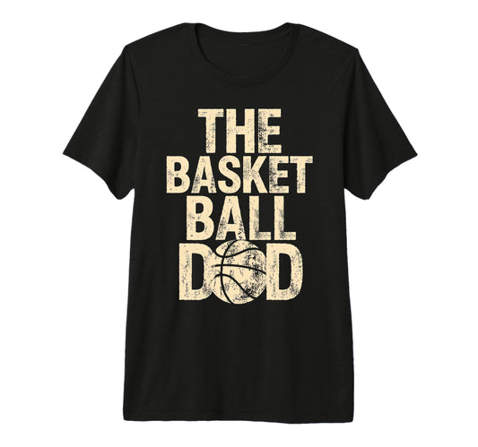 Basketball Dad Tri Blend T-Shirt - Graphic Print for Adults - T-Shirt, Sweatshirt, Hoodie
