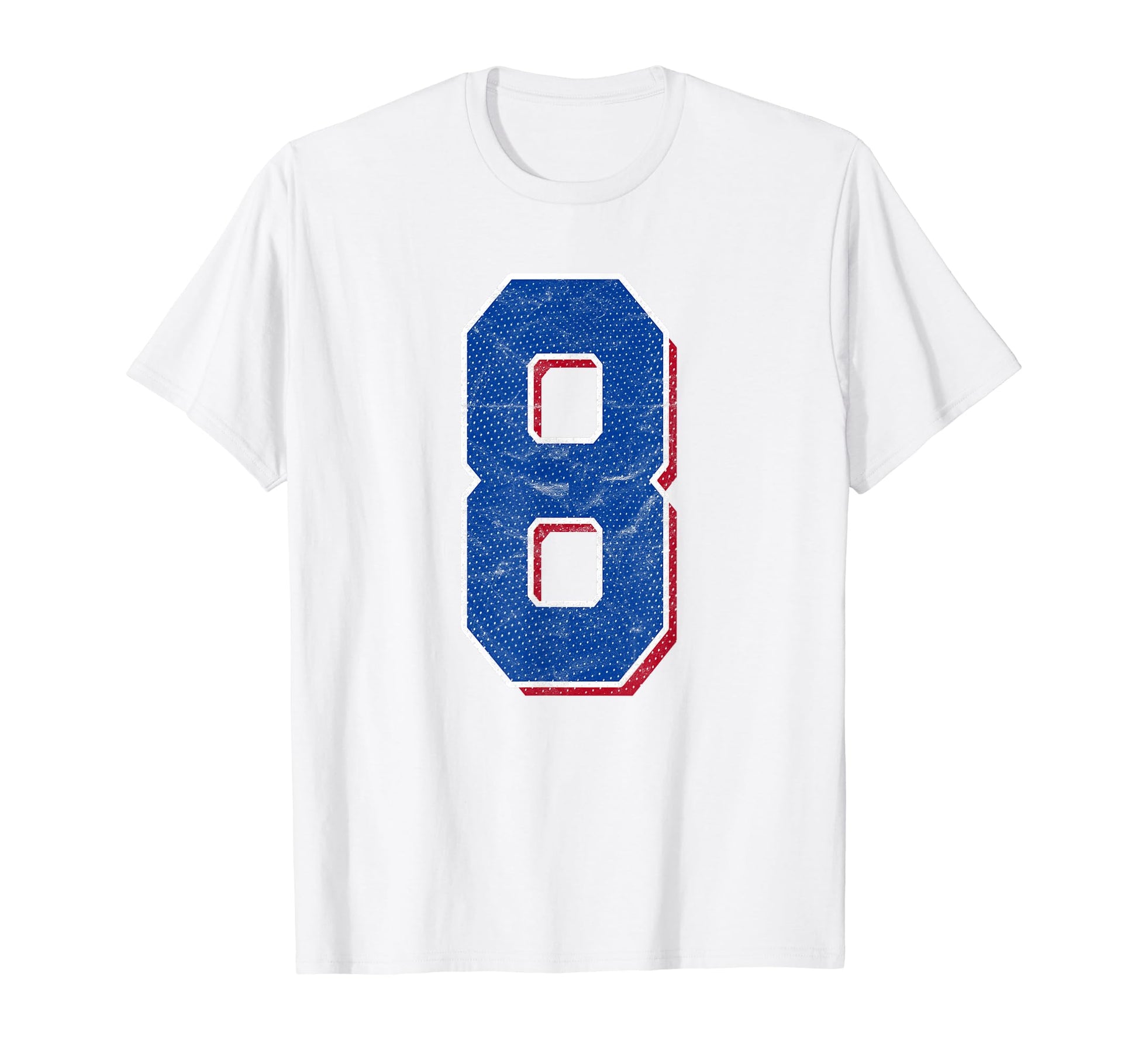 Number 8 Numbered Uniform Sports Team T-Shirt - Trendy Graphic for Adults - T-Shirt, Sweatshirt, Hoodie
