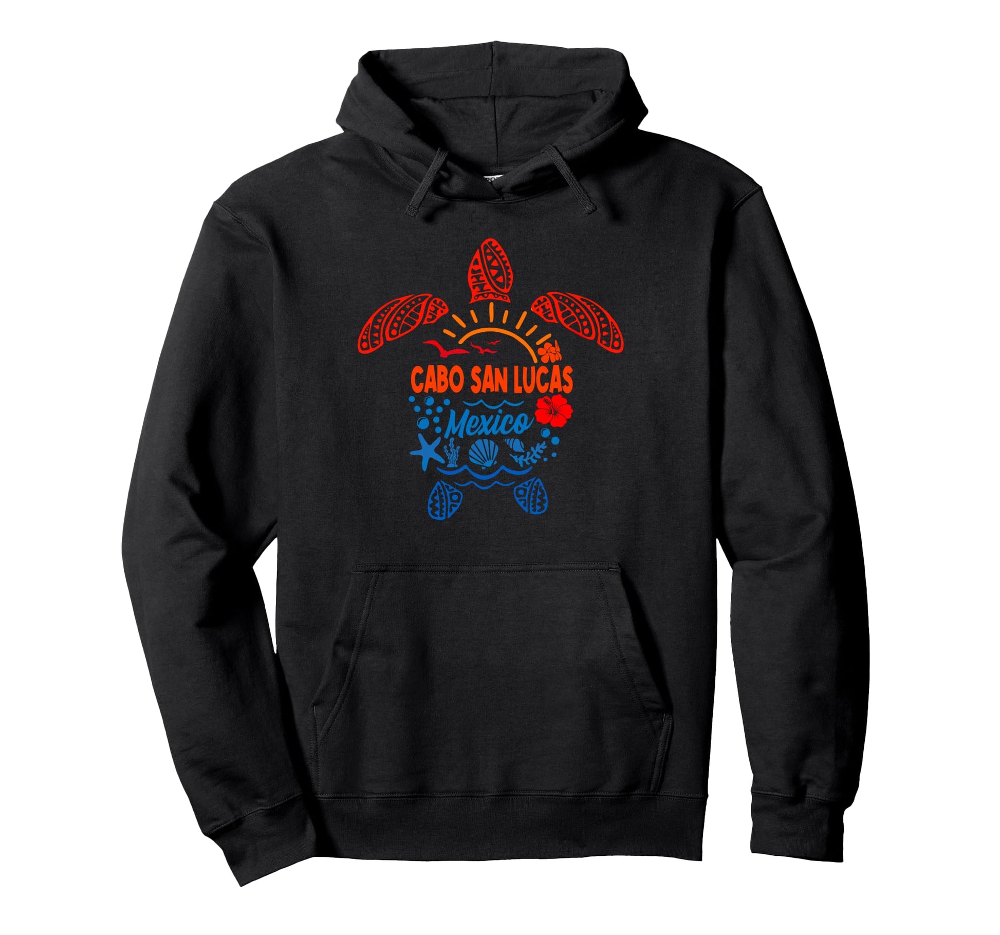 Cabo San Lucas Sea Turtle Mexico Summer Hoodie - Trendy Graphic for Adults - T-Shirt, Sweatshirt, Hoodie