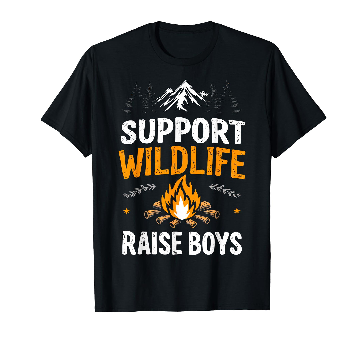 Support Wildlife Raise Camping Mom T-Shirt - Custom Art Print Men Women - T-Shirt, Sweatshirt, Hoodie