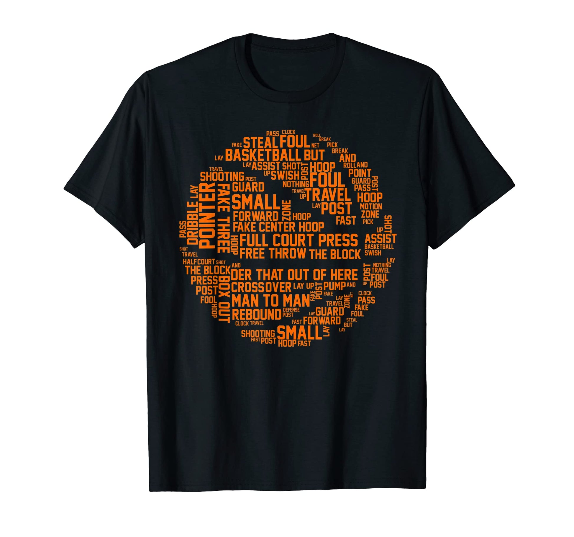 Typography Basketball Player Lover T-Shirt - Fun Novelty Design for Adults - T-Shirt, Sweatshirt, Hoodie