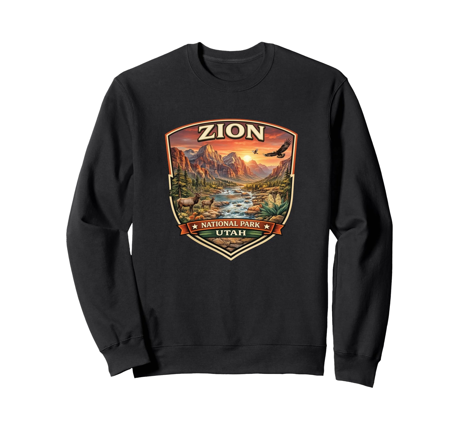 Zion National Park Utah Novelty Sweatshirt - Trendy Graphic Men Women - T-Shirt, Sweatshirt, Hoodie