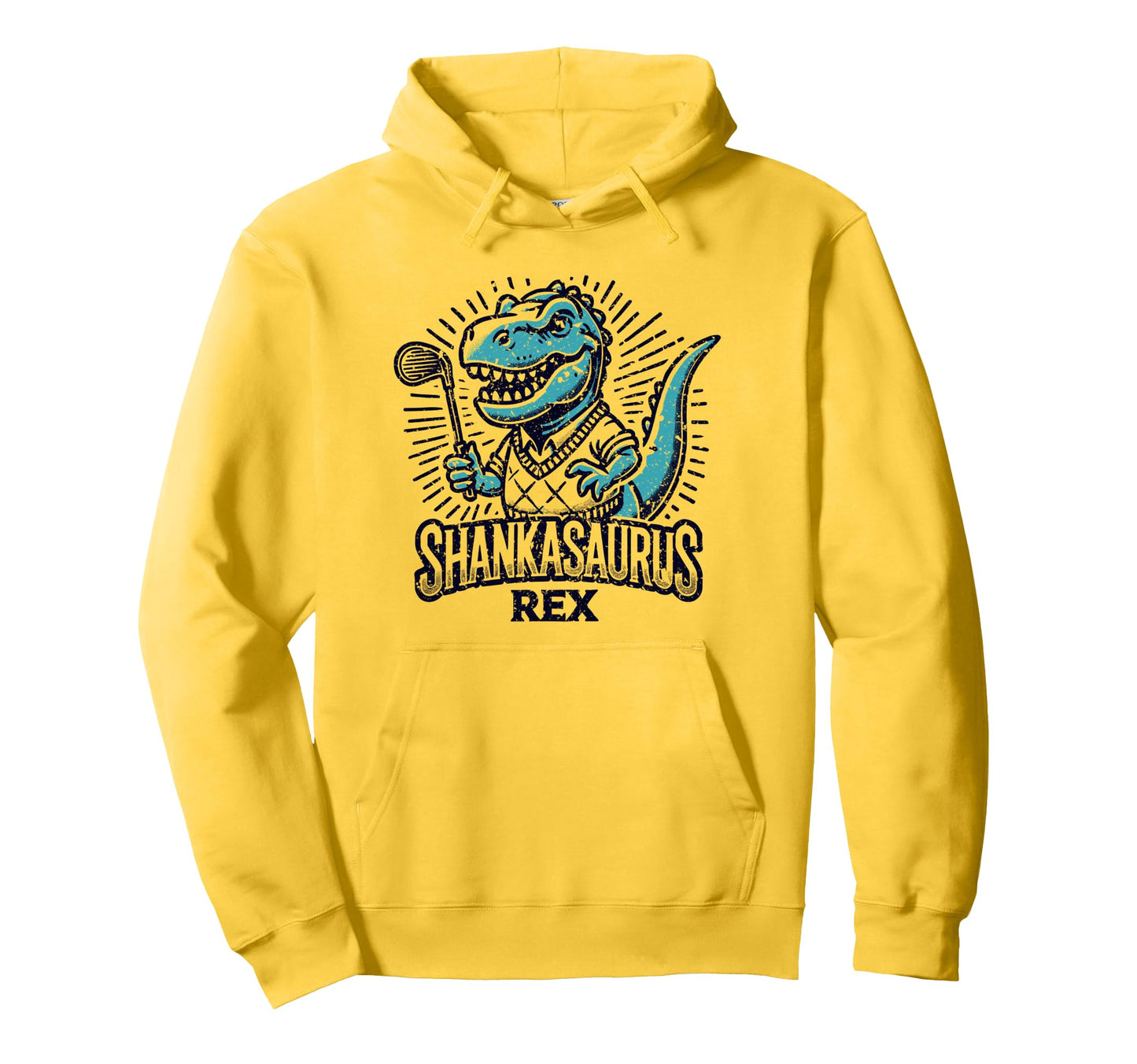 Funny Golf Shankasaurus Rex Bad Dad Hoodie - Minimalist Print for Adults - T-Shirt, Sweatshirt, Hoodie