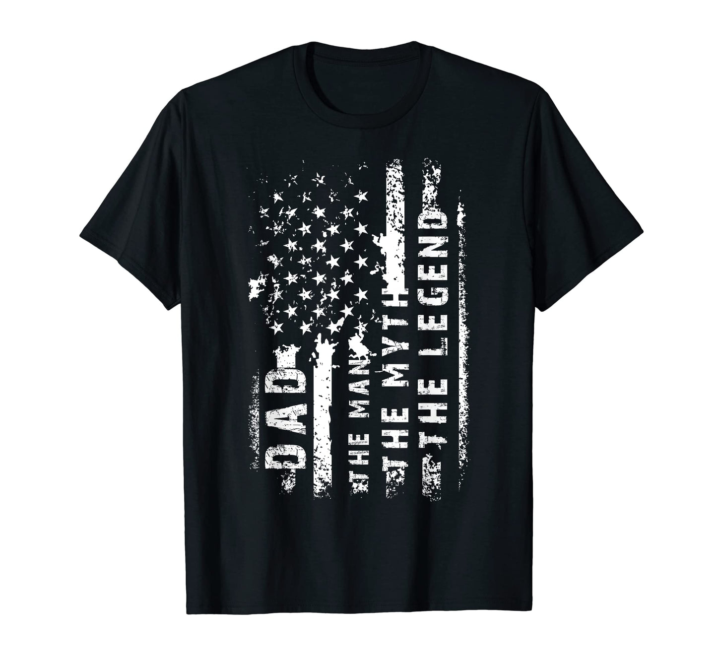 Fathers Day Usa Flag Dad Myth Legend T-Shirt - Unique Graphic for Adults - T-Shirt, Sweatshirt, Hoodie