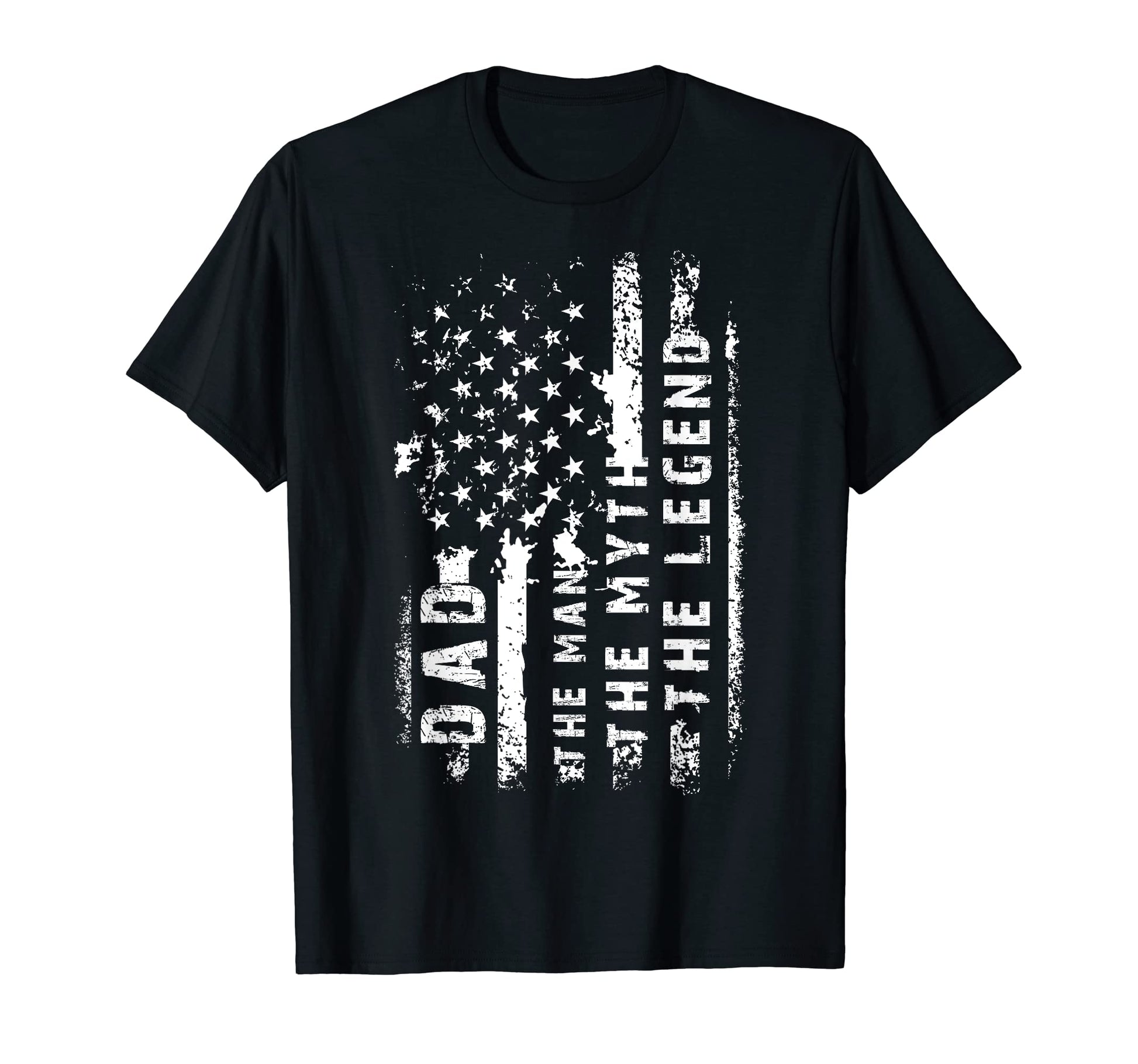 Fathers Day Usa Flag Dad Myth Legend T-Shirt - Unique Graphic for Adults - T-Shirt, Sweatshirt, Hoodie