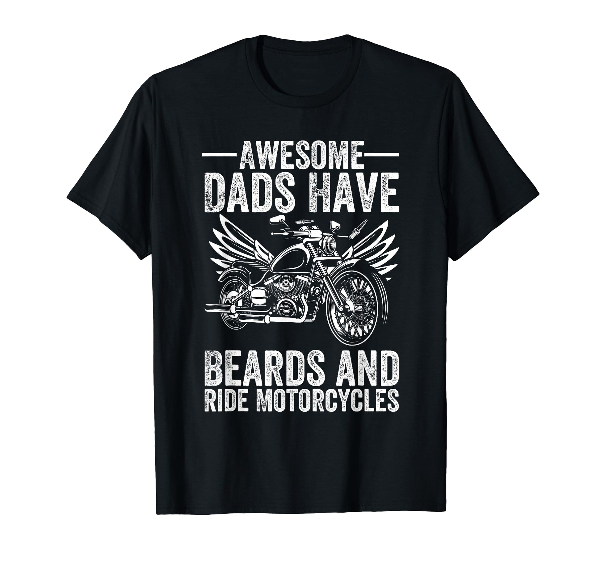Awesome Dads Have Beards And Ride T-Shirt - Streetwear Style Unisex - T-Shirt, Sweatshirt, Hoodie