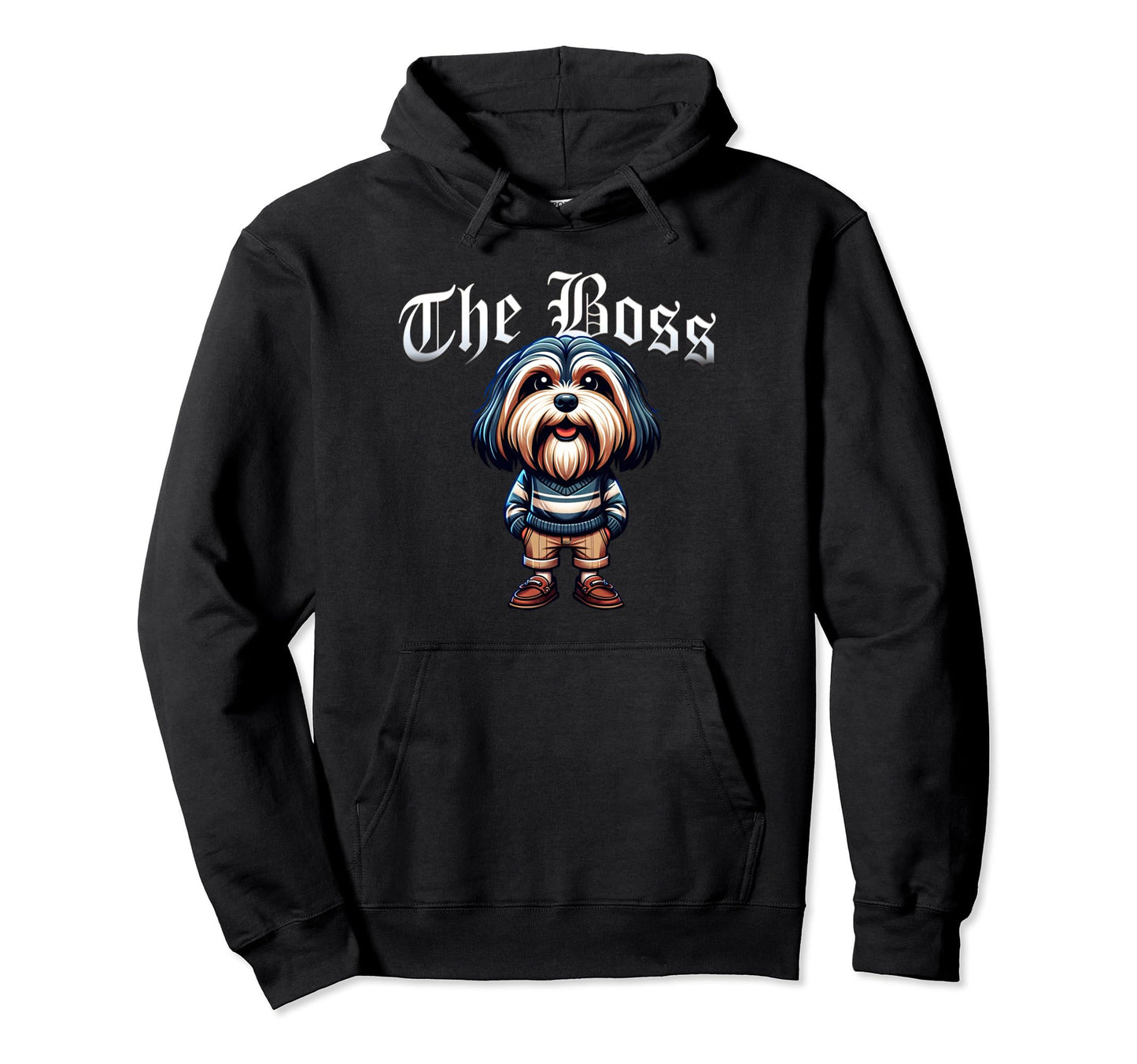 Tibetan Terrier Dog Boss Jacket Outfit Hoodie - Minimalist Print Unisex - T-Shirt, Sweatshirt, Hoodie