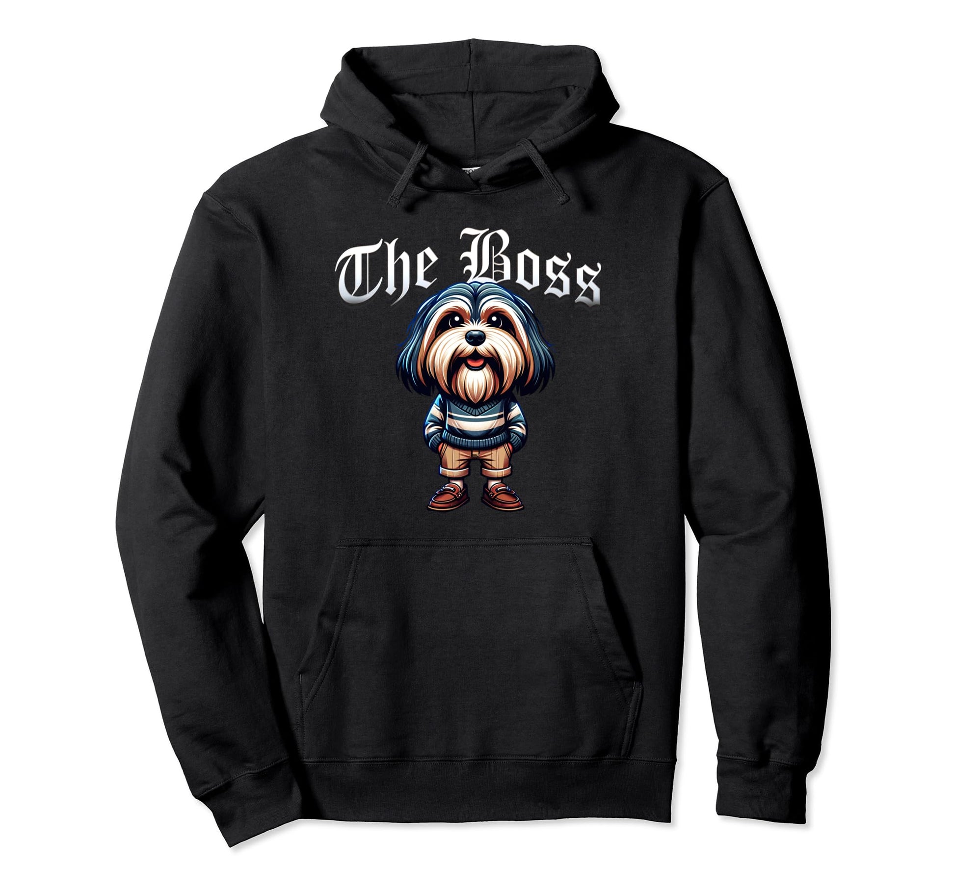 Tibetan Terrier Dog Boss Jacket Outfit Hoodie - Minimalist Print Unisex - T-Shirt, Sweatshirt, Hoodie