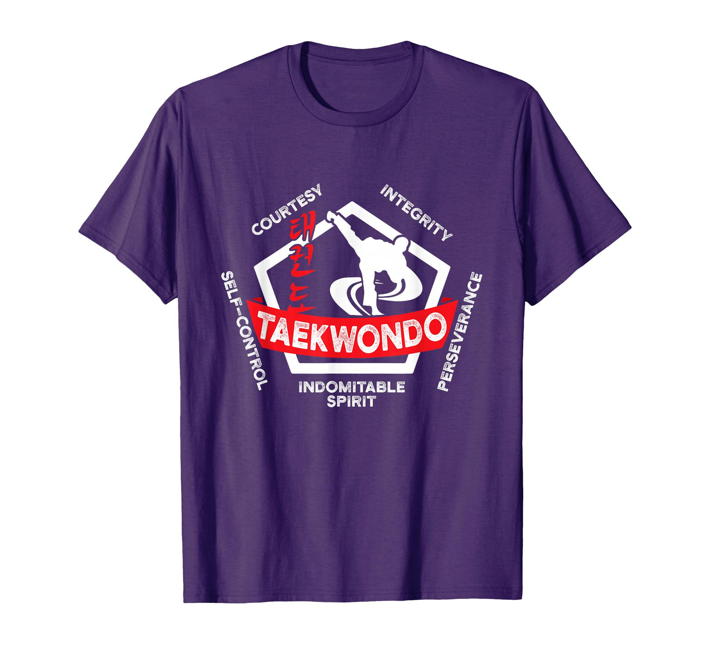Taekwondo 5 Tenets Martial Arts Ata Itf T-Shirt - Minimalist Print Unisex - T-Shirt, Sweatshirt, Hoodie
