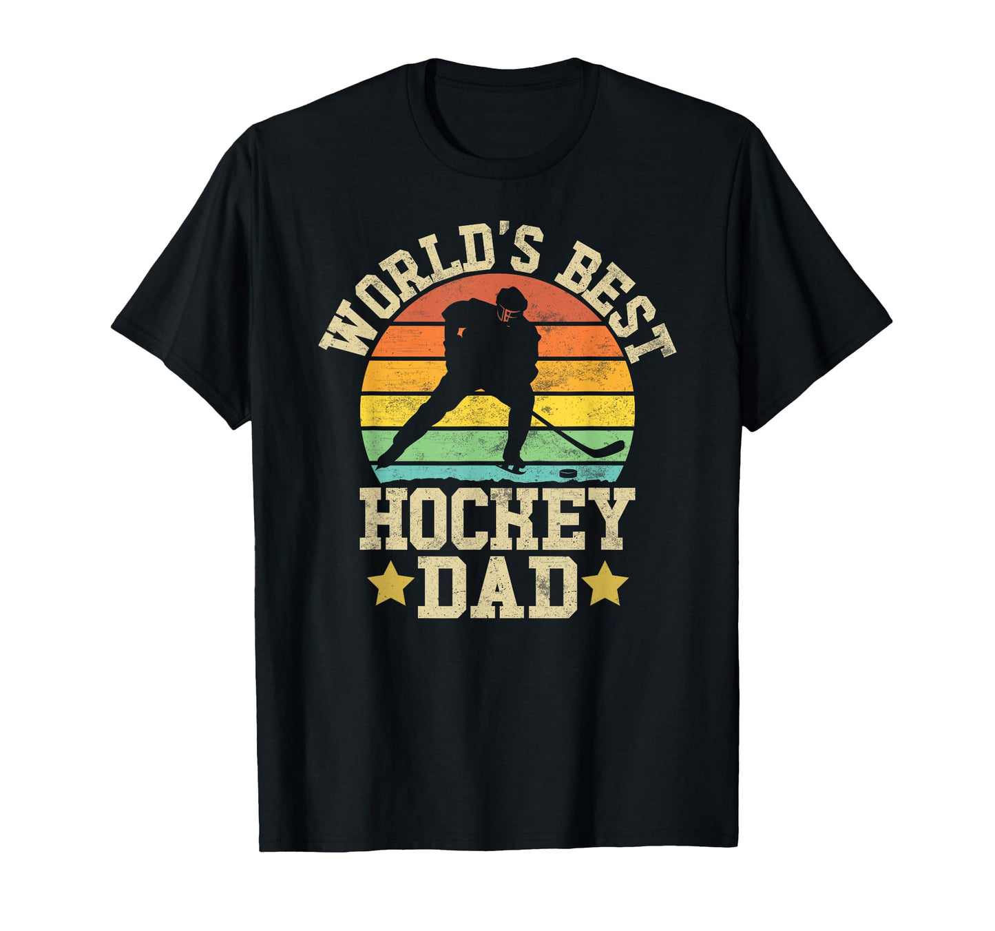 Worlds Best Hockey Dad Gift Fathers T-Shirt - Streetwear Style Men Women - T-Shirt, Sweatshirt, Hoodie