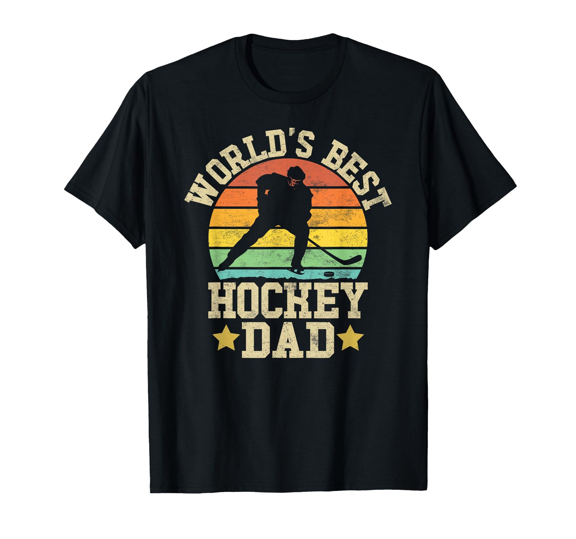 Worlds Best Hockey Dad Gift Fathers T-Shirt - Streetwear Style Men Women - T-Shirt, Sweatshirt, Hoodie