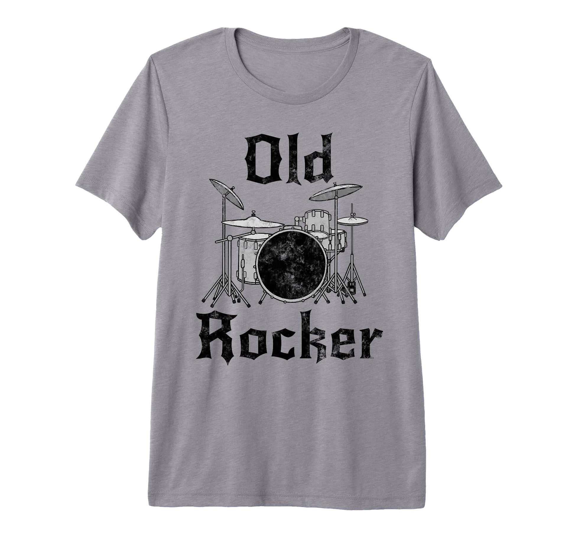 Old Rocker Drummer Retirement Fathers T-Shirt - Streetwear Style Men Women - T-Shirt, Sweatshirt, Hoodie