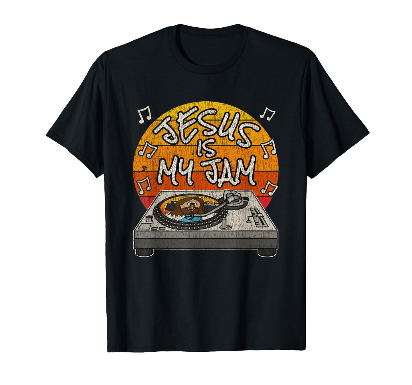 Jesus Is My Jam Christian Dj Church Musician T-Shirt - Graphic Print Unisex - T-Shirt, Sweatshirt, Hoodie