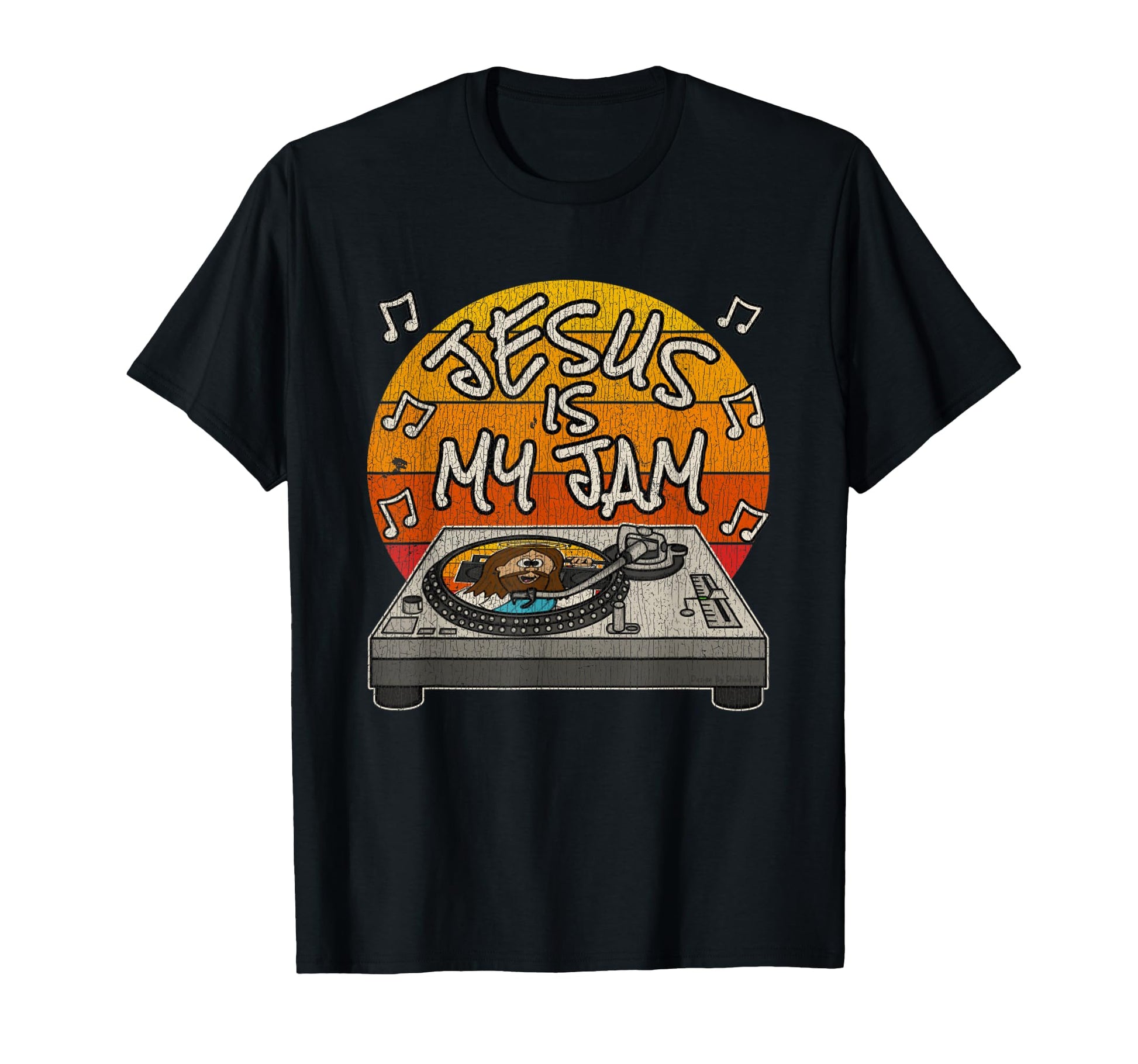 Jesus Is My Jam Christian Dj Church Musician T-Shirt - Graphic Print Unisex - T-Shirt, Sweatshirt, Hoodie