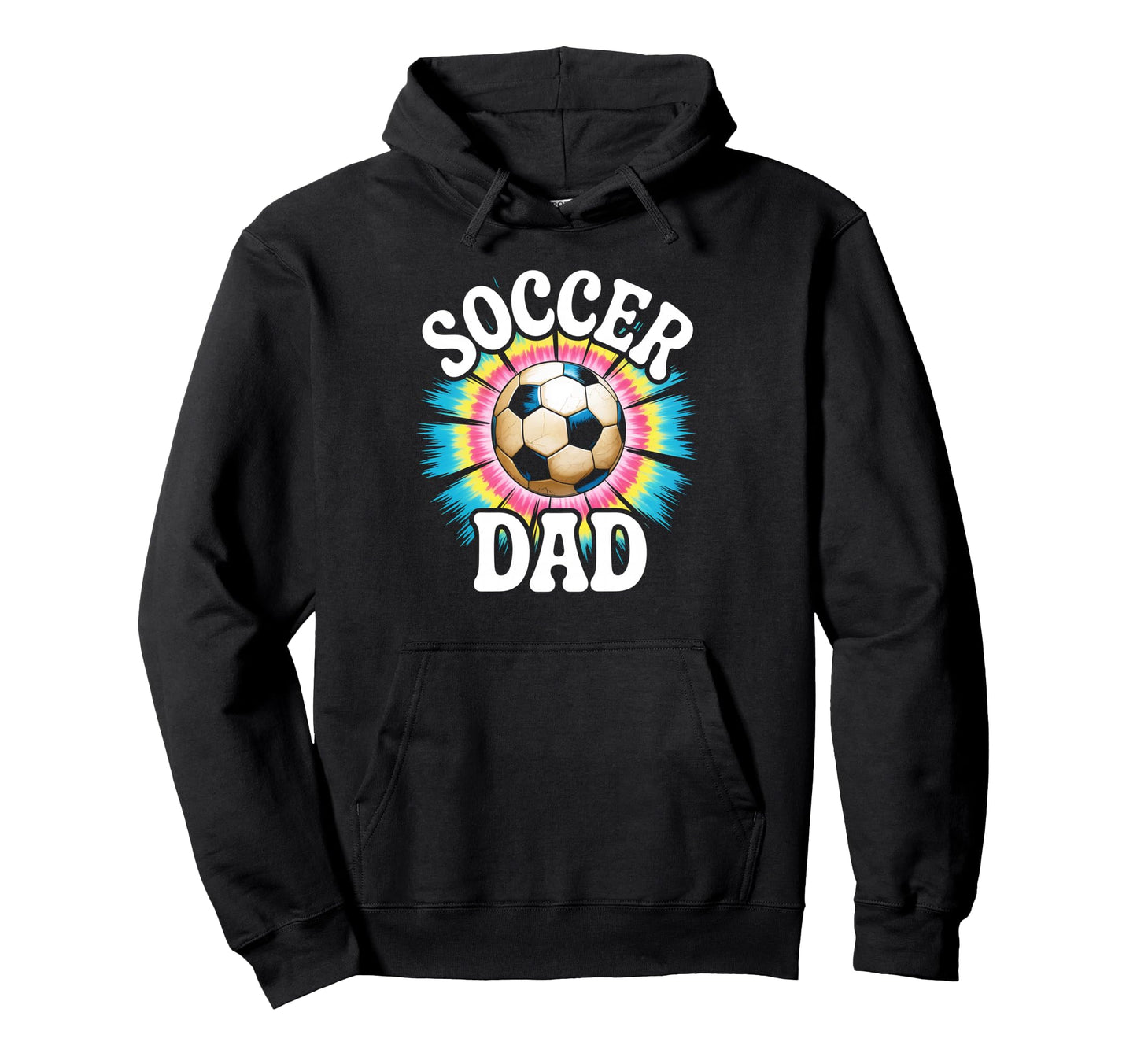 Soccer Dad Tie Dye Spirit Family Pride Hoodie - Trendy Graphic for Adults - T-Shirt, Sweatshirt, Hoodie
