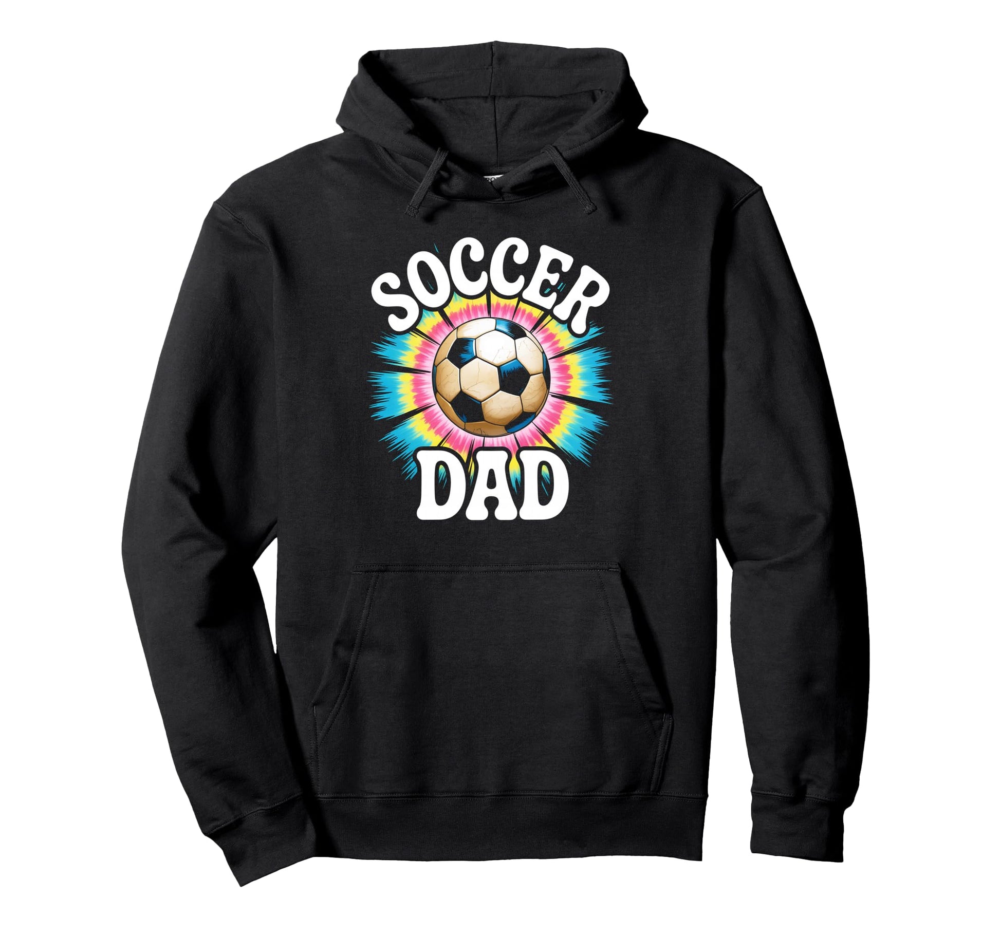 Soccer Dad Tie Dye Spirit Family Pride Hoodie - Trendy Graphic for Adults - T-Shirt, Sweatshirt, Hoodie