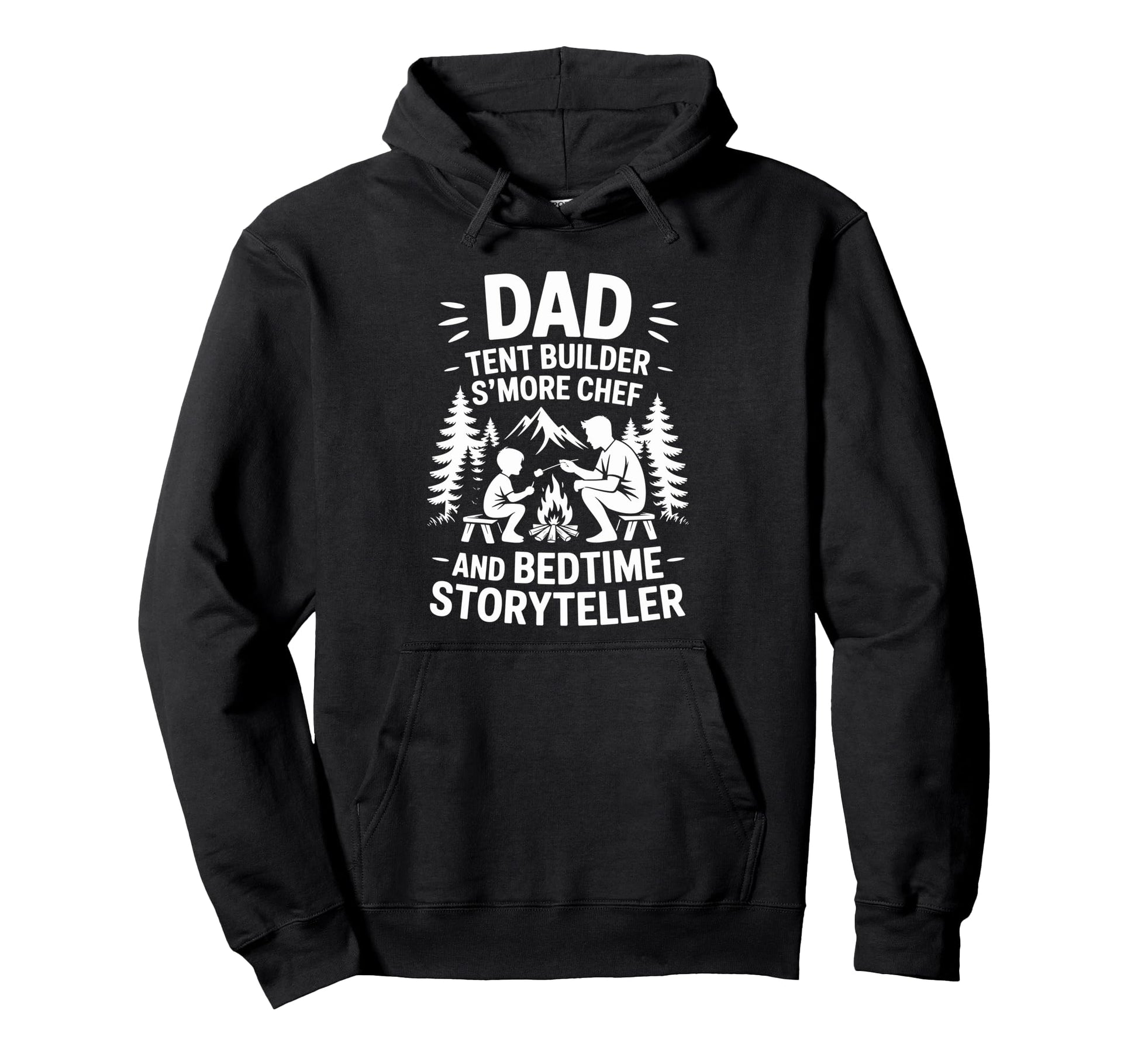 Funny Camping Dad Camper And Nature Lovers Hoodie - Minimalist Print Unisex - T-Shirt, Sweatshirt, Hoodie