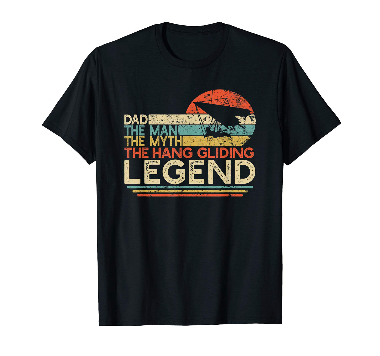 Mens Hang Gliding Dad Myth Legend T-Shirt - Aesthetic Graphic Men Women - T-Shirt, Sweatshirt, Hoodie