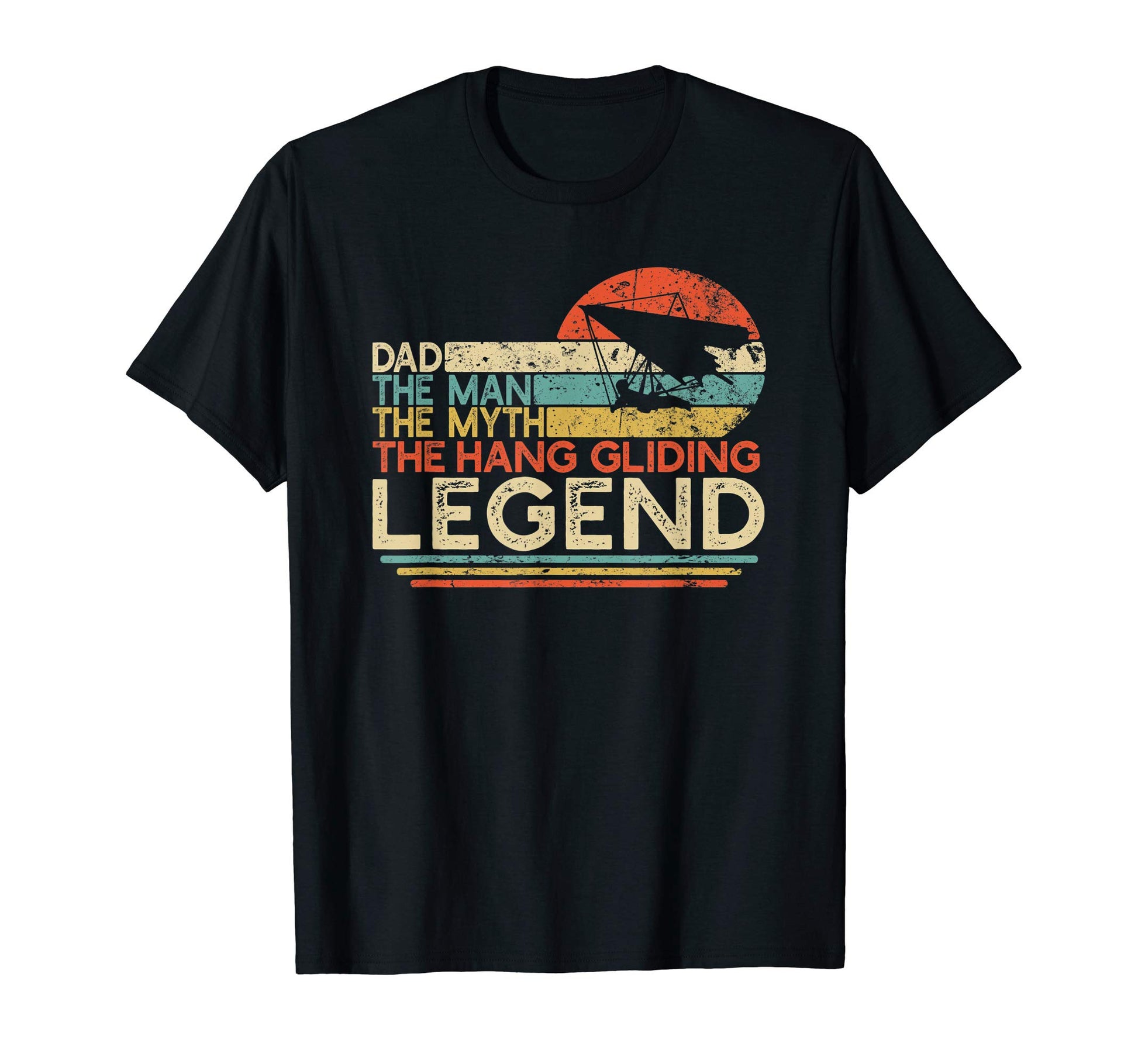 Mens Hang Gliding Dad Myth Legend T-Shirt - Aesthetic Graphic Men Women - T-Shirt, Sweatshirt, Hoodie