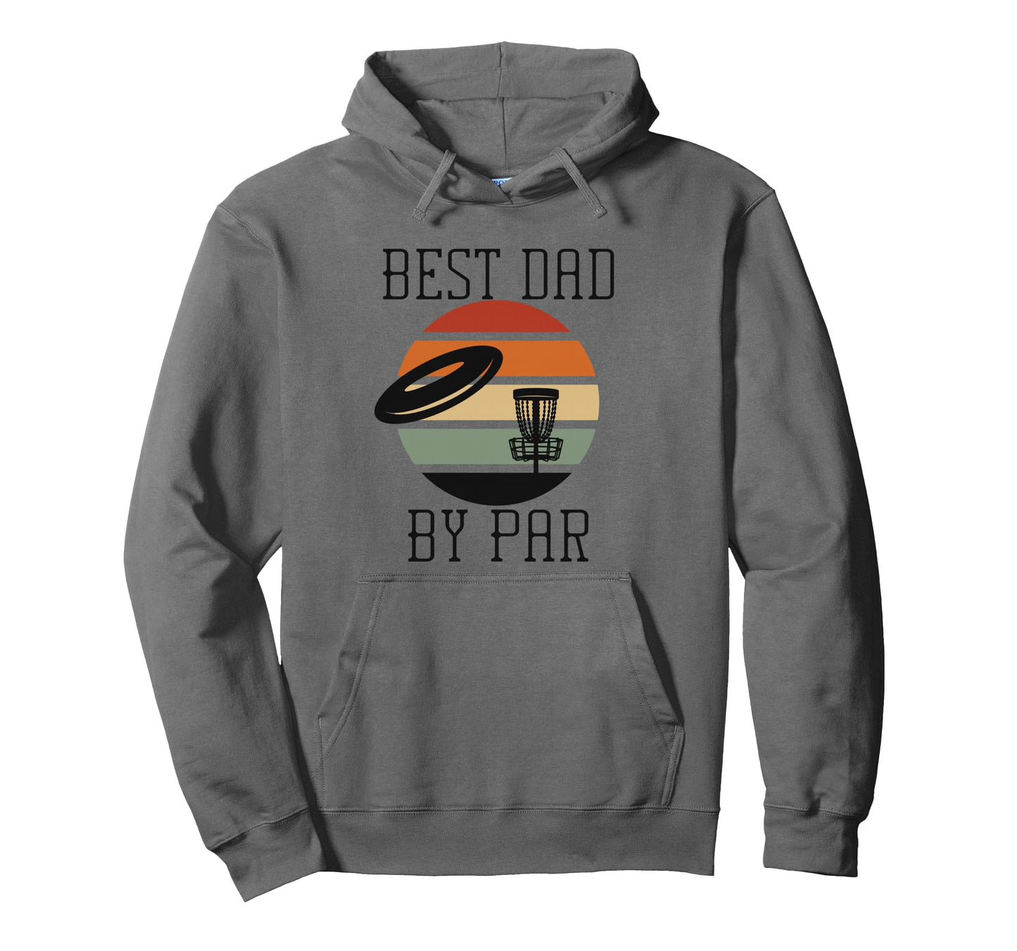 Best Dad Par Sunset Disc Golf Fathers Hoodie - Novelty Apparel for Adults - T-Shirt, Sweatshirt, Hoodie