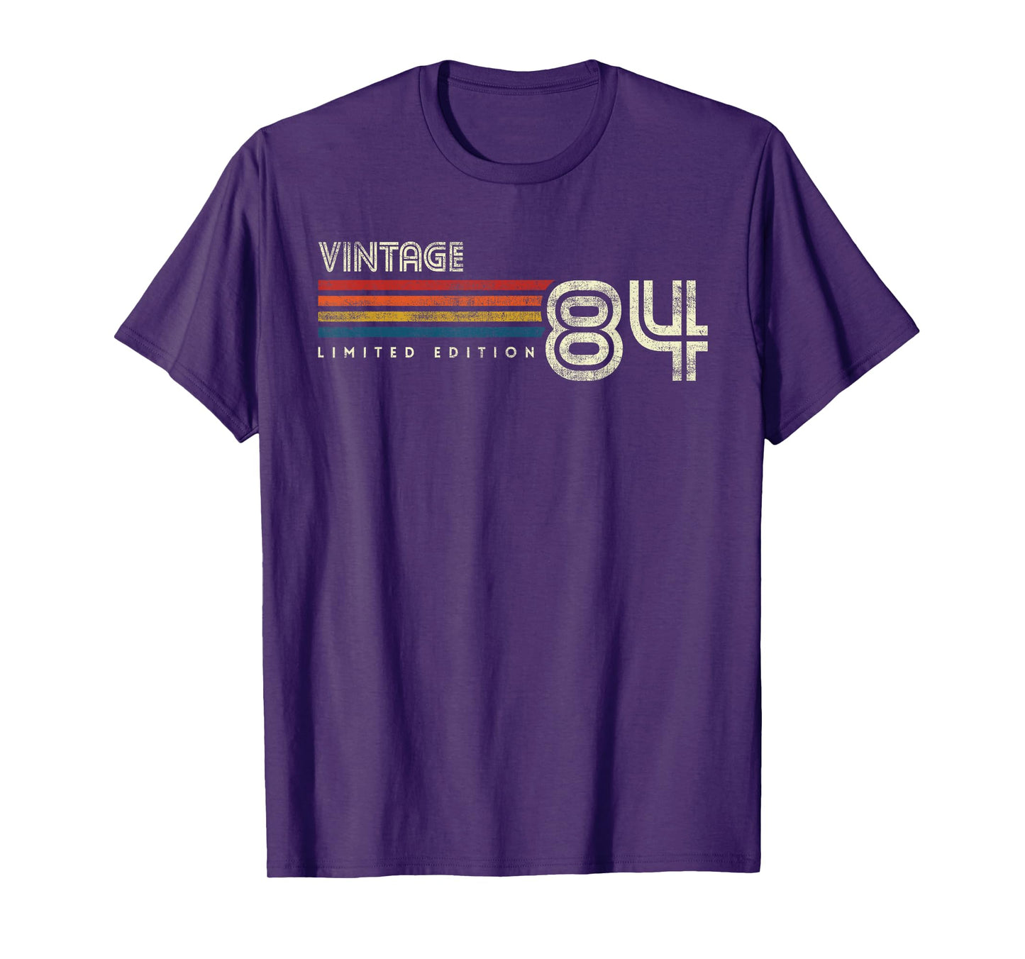 1984 Chest Stripe Birthday T-Shirt - Streetwear Style for Adults - T-Shirt, Sweatshirt, Hoodie