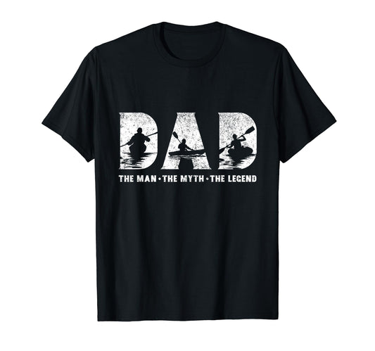 Canoeing Dad Myth Legend Fathers Day T-Shirt - Aesthetic Graphic Men Women - T-Shirt, Sweatshirt, Hoodie