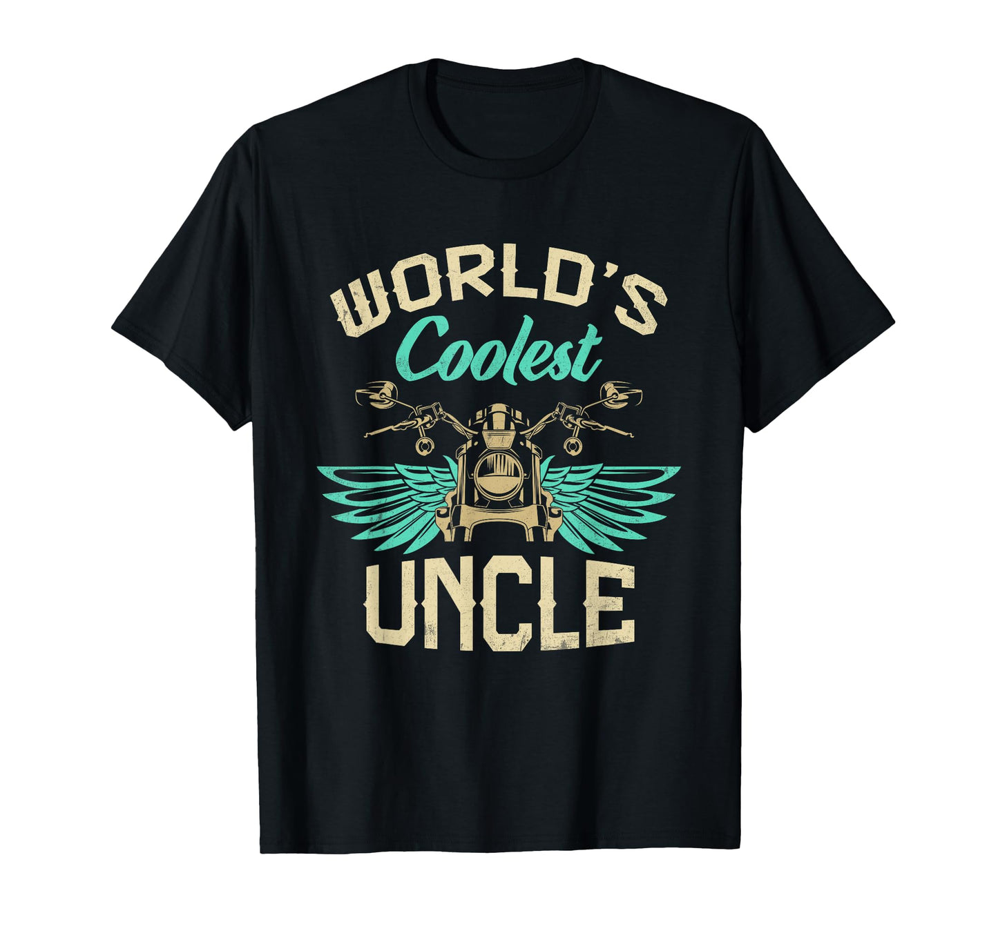 Worlds Coolest Uncle Motorcycle T-Shirt - Casual Everyday Wear Men Women - T-Shirt, Sweatshirt, Hoodie