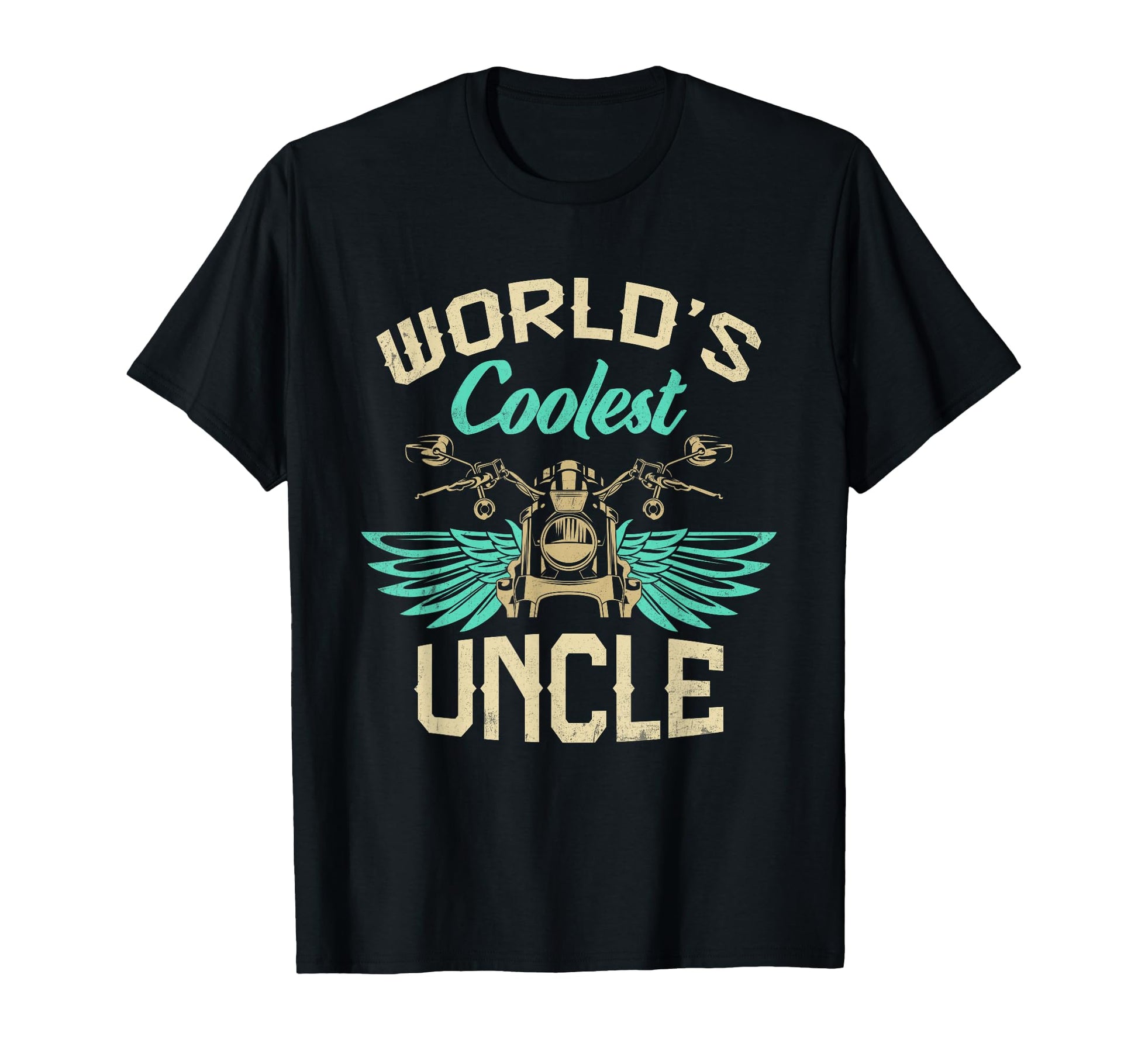 Worlds Coolest Uncle Motorcycle T-Shirt - Casual Everyday Wear Men Women - T-Shirt, Sweatshirt, Hoodie