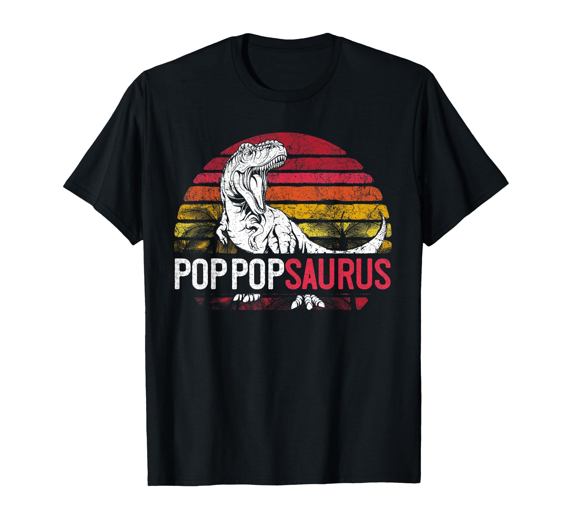 Pop Pop Saurus Fathers Day T Rex T-Shirt - Custom Art Print Men Women - T-Shirt, Sweatshirt, Hoodie