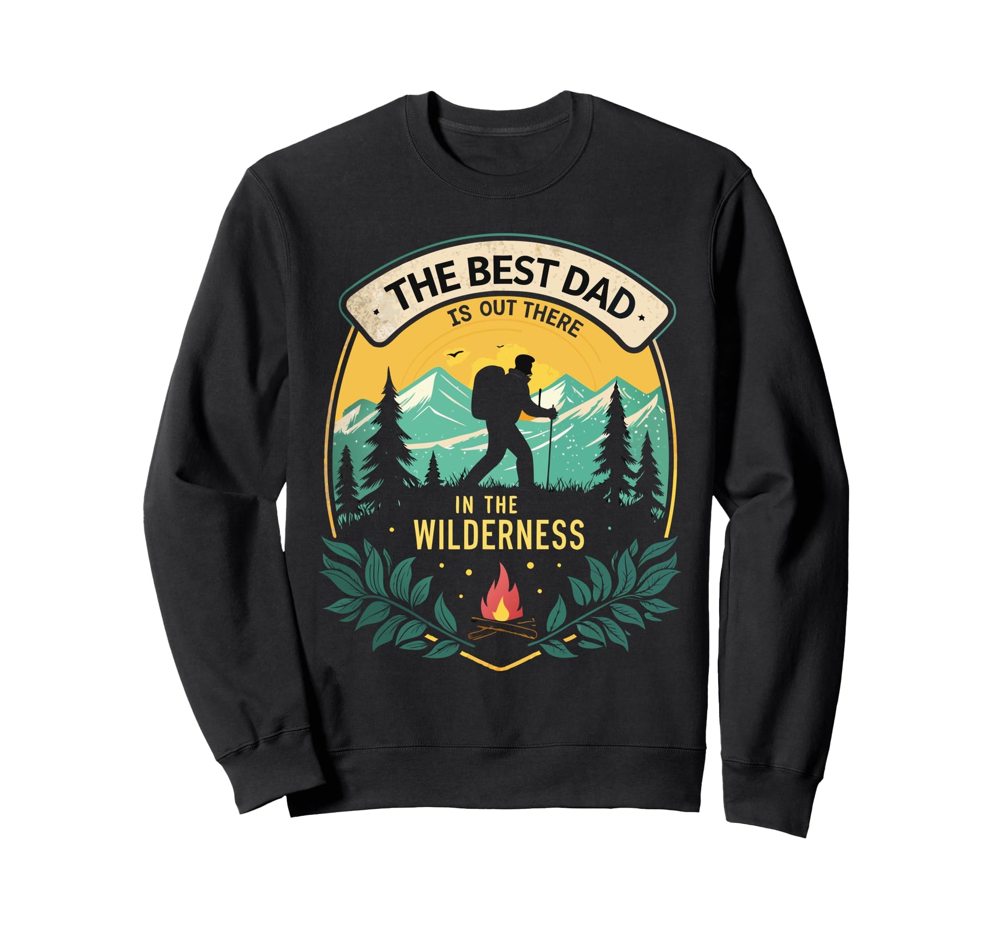 Campfire Adventure Best Dad Sweatshirt - Trendy Graphic Men Women - T-Shirt, Sweatshirt, Hoodie