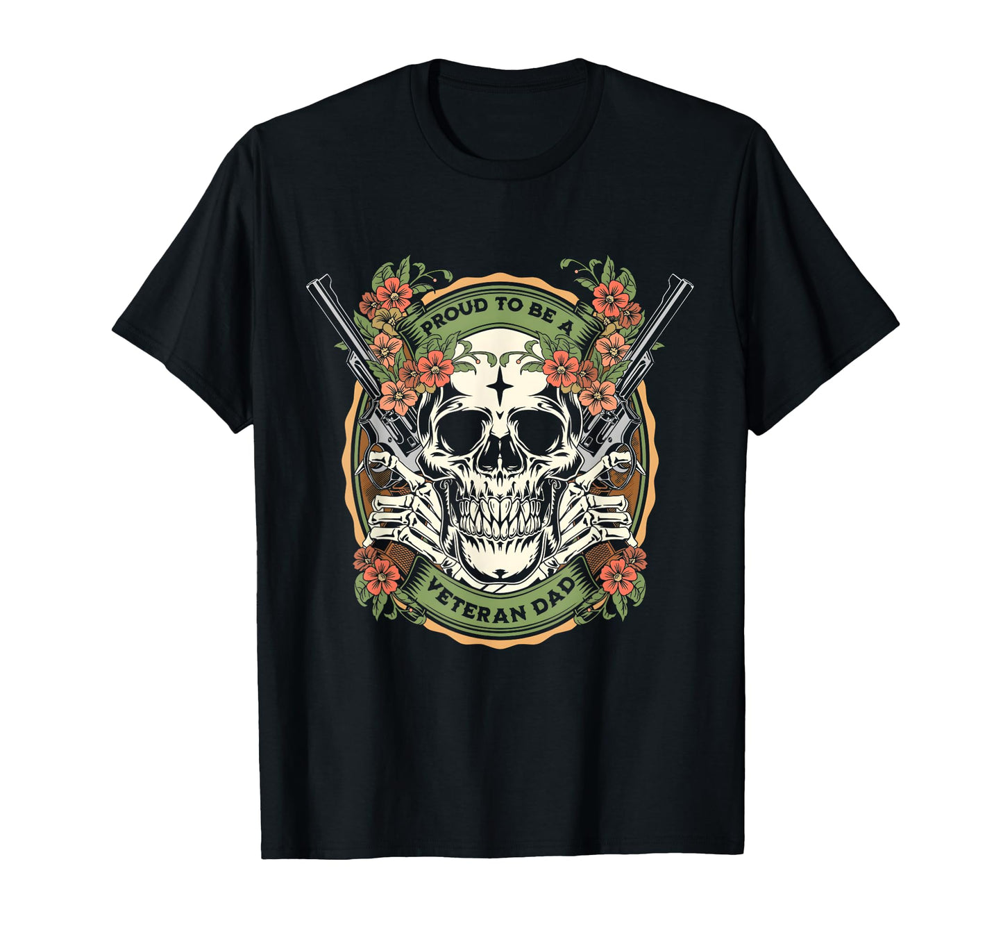 Proud Veteran Dad Happy Fathers Day T-Shirt - Novelty Apparel for Adults - T-Shirt, Sweatshirt, Hoodie