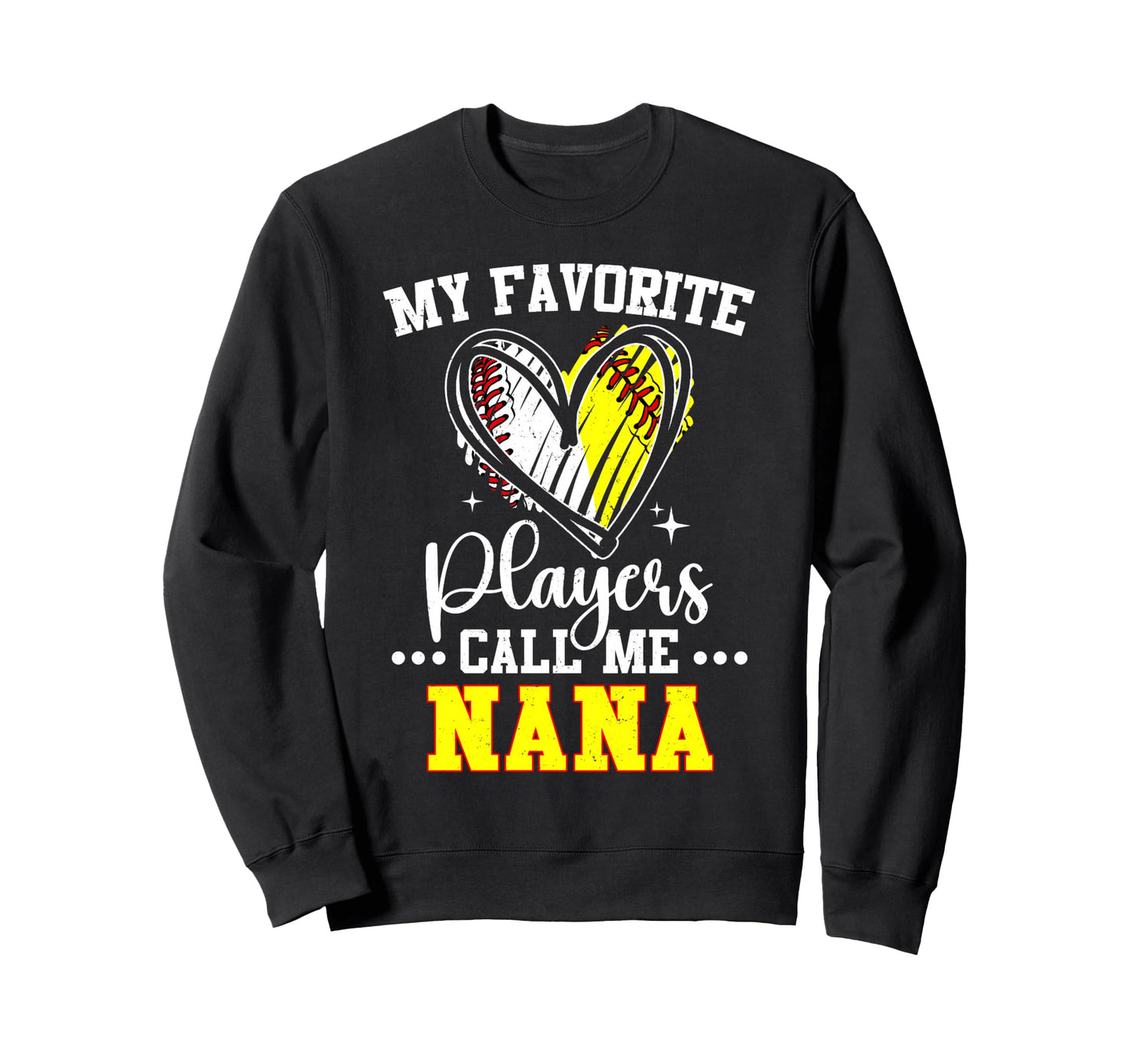 My Favorite Baseball Softball Sweatshirt - Casual Everyday Wear Men Women - T-Shirt, Sweatshirt, Hoodie