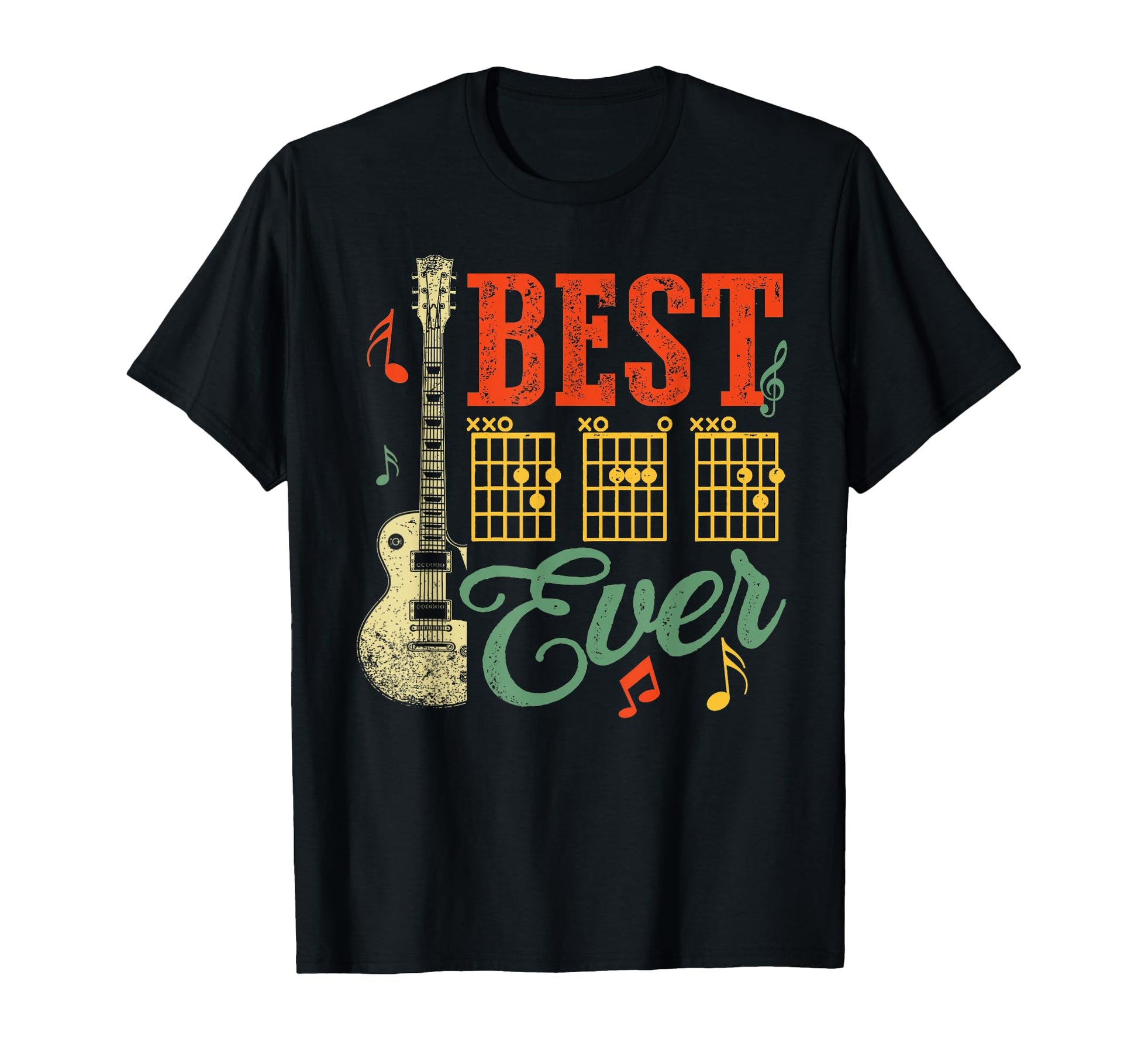 Guitarist Father Best Dad Ever Chord T-Shirt - Unique Graphic Unisex - T-Shirt, Sweatshirt, Hoodie