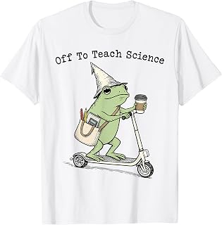 Off to Teach Science Teacher Frog Funny Back to School Humor T-Shirt Unisex T-shirt, Sweatshirt, Hoodie, Long Sleeve Tee - T-Shirt, Sweatshirt, Hoodie
