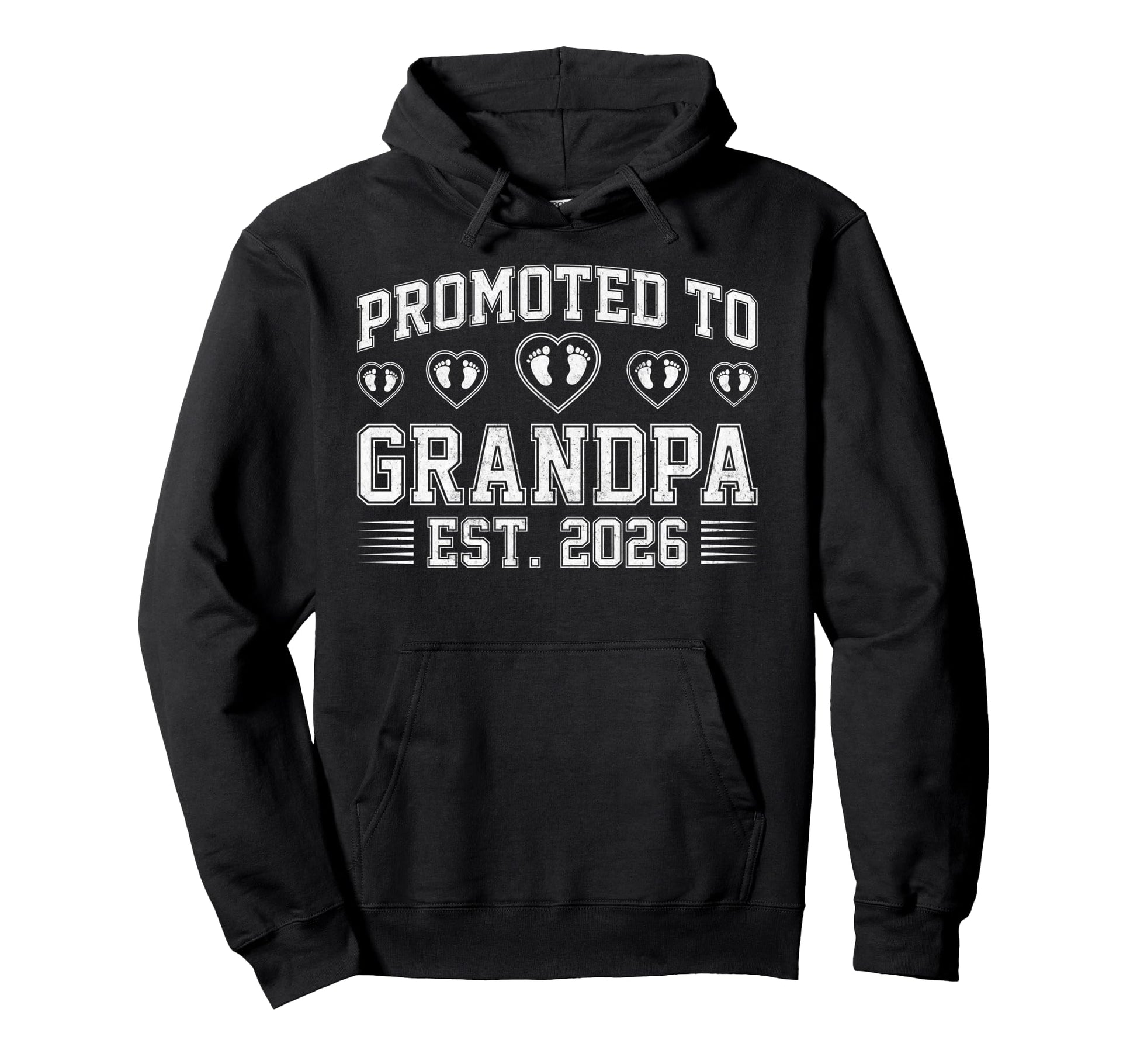 Promoted To Grandpa Est 2026 Soon To Be Hoodie - Unique Graphic Men Women - T-Shirt, Sweatshirt, Hoodie