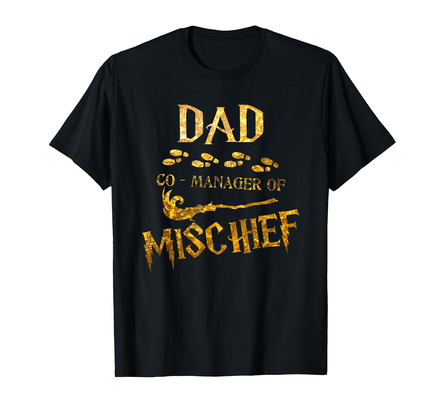 Magical Dad Manager Mischief Birthday T-Shirt - Minimalist Print Men Women - T-Shirt, Sweatshirt, Hoodie