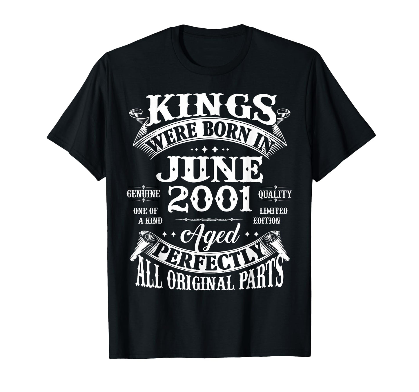 25Th Birthday Gift Kings Born June T-Shirt - Trendy Graphic for Adults - T-Shirt, Sweatshirt, Hoodie