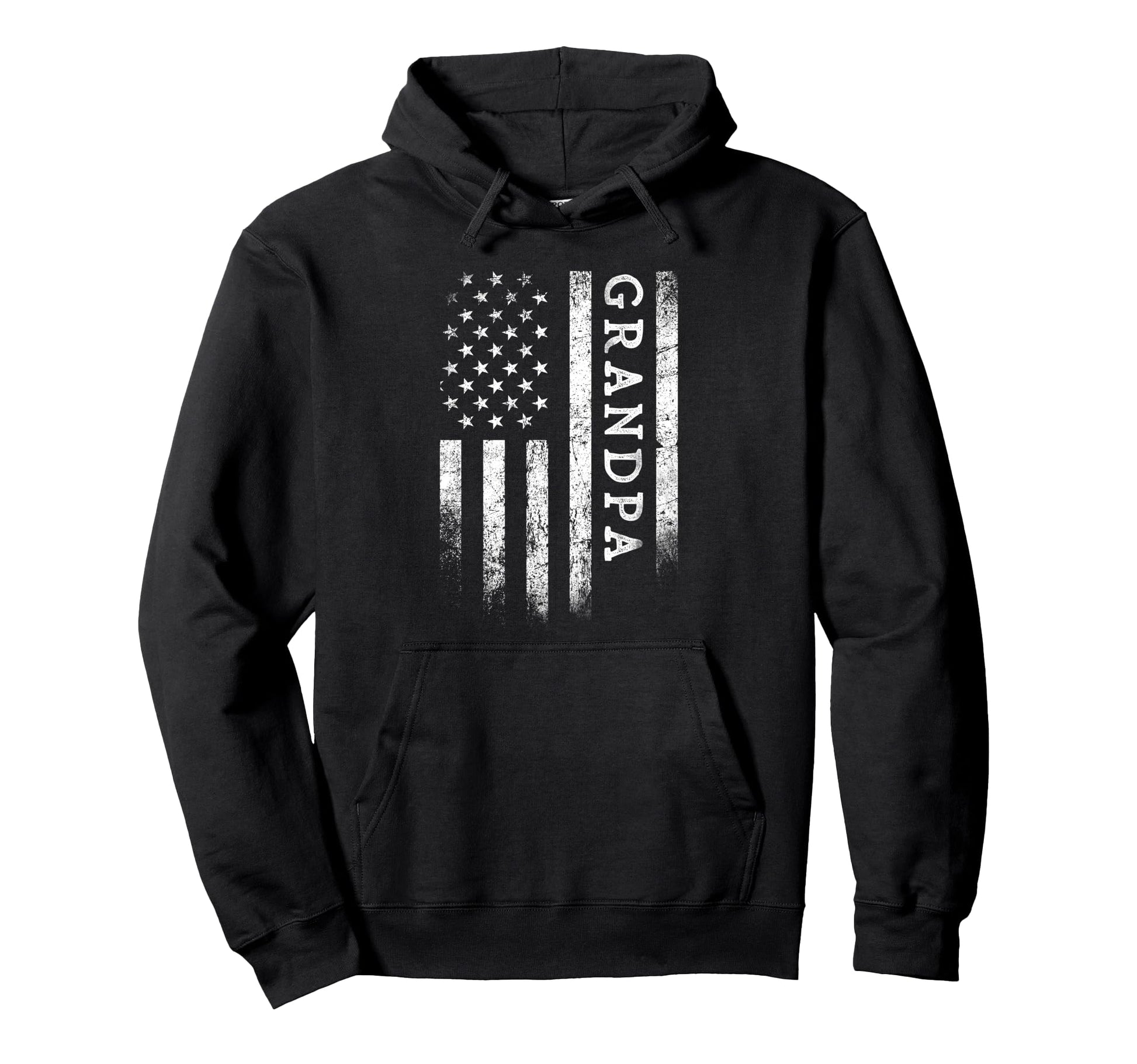 Grandpa American Flag Grandpa Hoodie - Casual Everyday Wear for Adults - T-Shirt, Sweatshirt, Hoodie