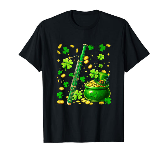 Bassoon Instrumentalist St Patricks Day T-Shirt - Minimalist Print Unisex - T-Shirt, Sweatshirt, Hoodie