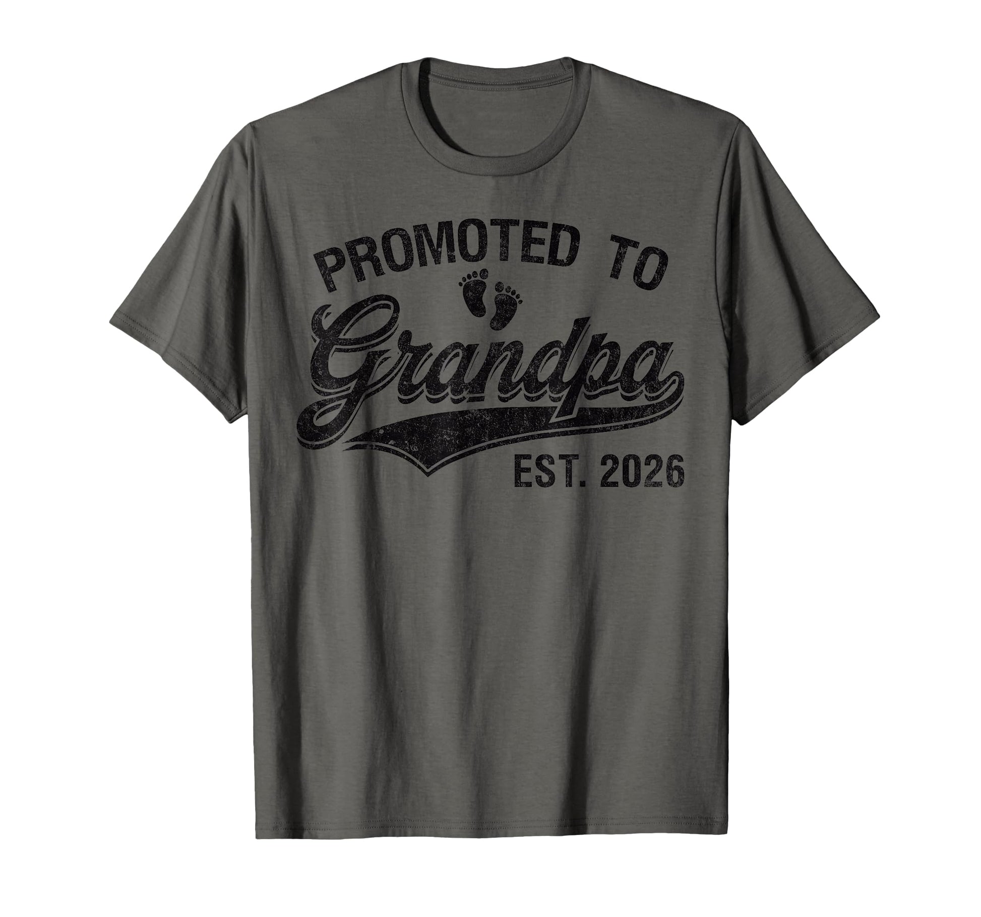 Mens Promoted To Grandpa Est 2026 T-Shirt - Trendy Graphic Men Women - T-Shirt, Sweatshirt, Hoodie