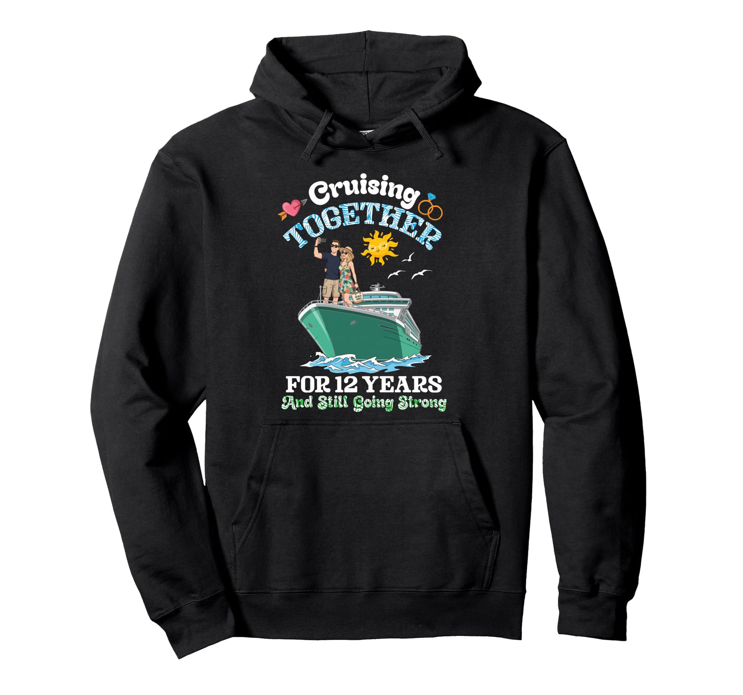Cruising Together 12 Years Strong 12Th Hoodie - Aesthetic Graphic Unisex - T-Shirt, Sweatshirt, Hoodie