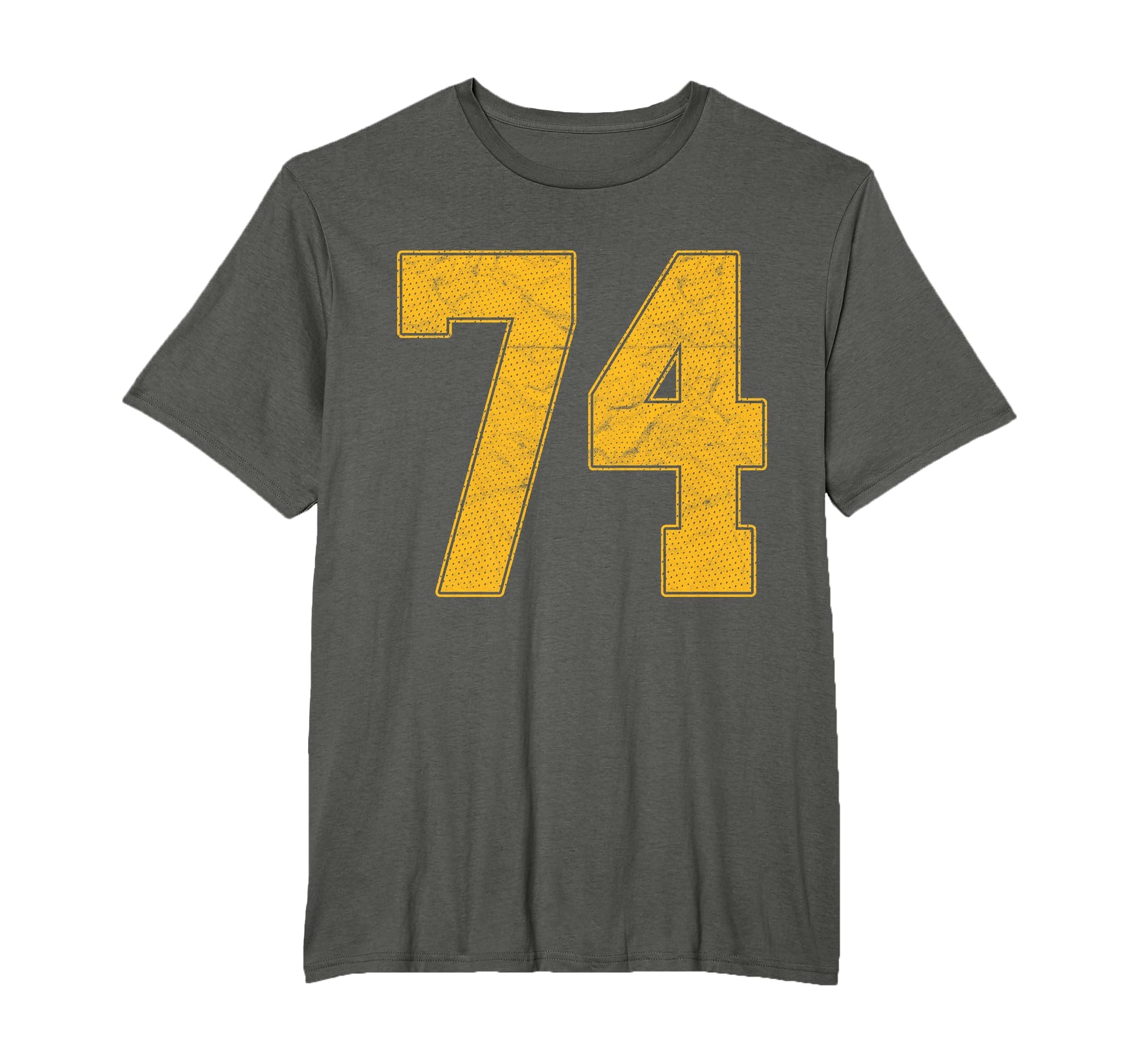 Number 74 Numbered Uniform Sports Team T-Shirt - Fun Novelty Design Unisex - T-Shirt, Sweatshirt, Hoodie