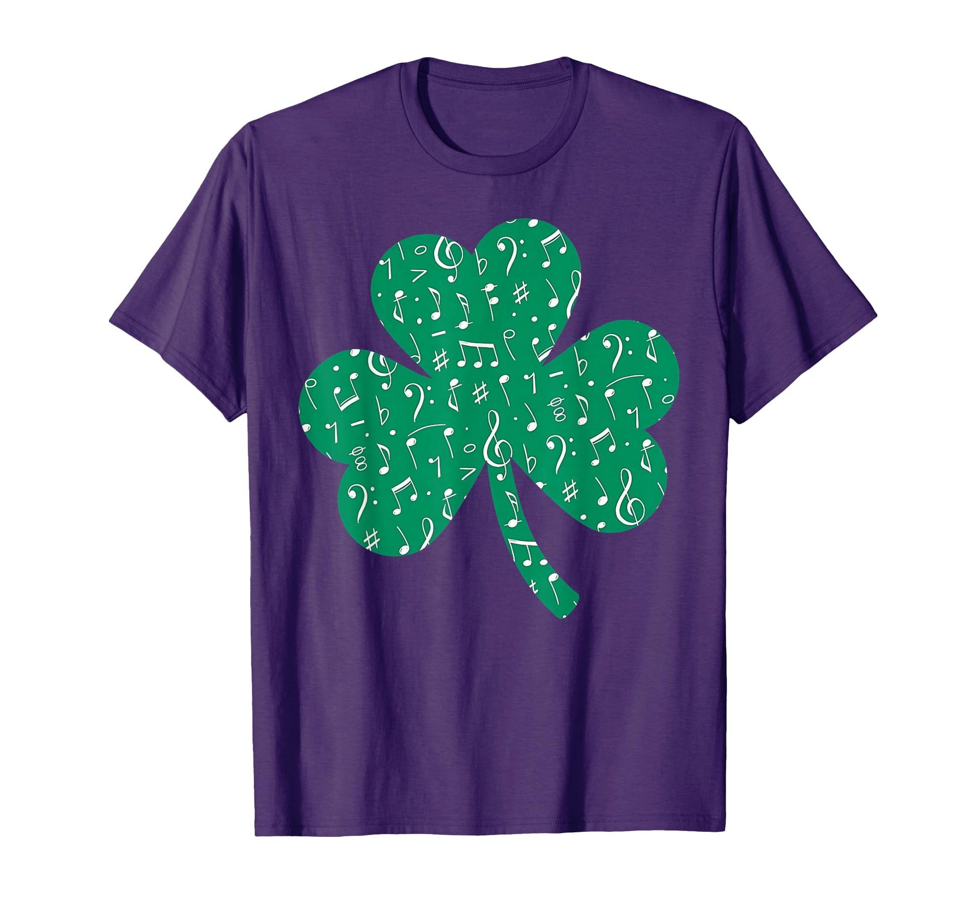 Music Note Shamrock Music T-Shirt - Casual Everyday Wear for Adults - T-Shirt, Sweatshirt, Hoodie