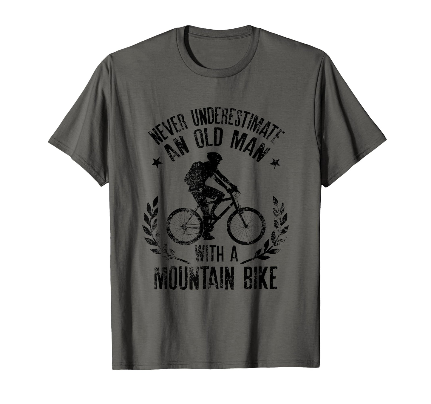 Never Underestimate Old Mountain Bike T-Shirt - Unique Graphic for Adults - T-Shirt, Sweatshirt, Hoodie