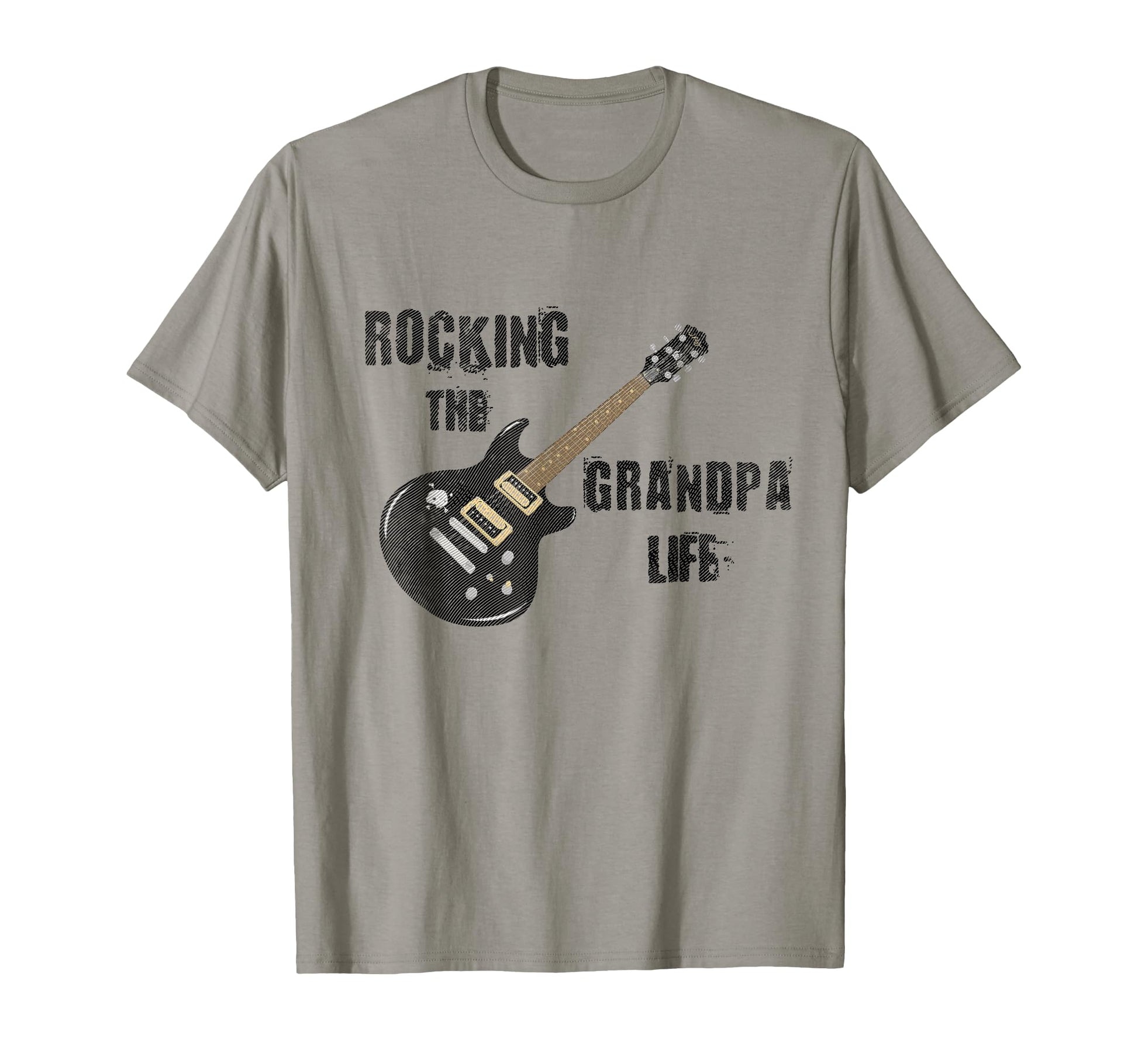 Grandpa Music Lover Rocking Grandpa Life T-Shirt - Trendy Graphic Unisex - T-Shirt, Sweatshirt, Hoodie